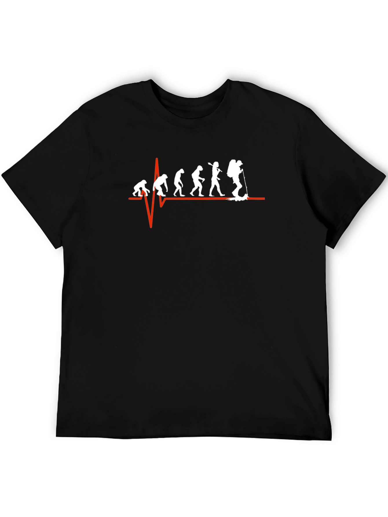 Evolution of a Hiker T-Shirt - Black Cotton Tee