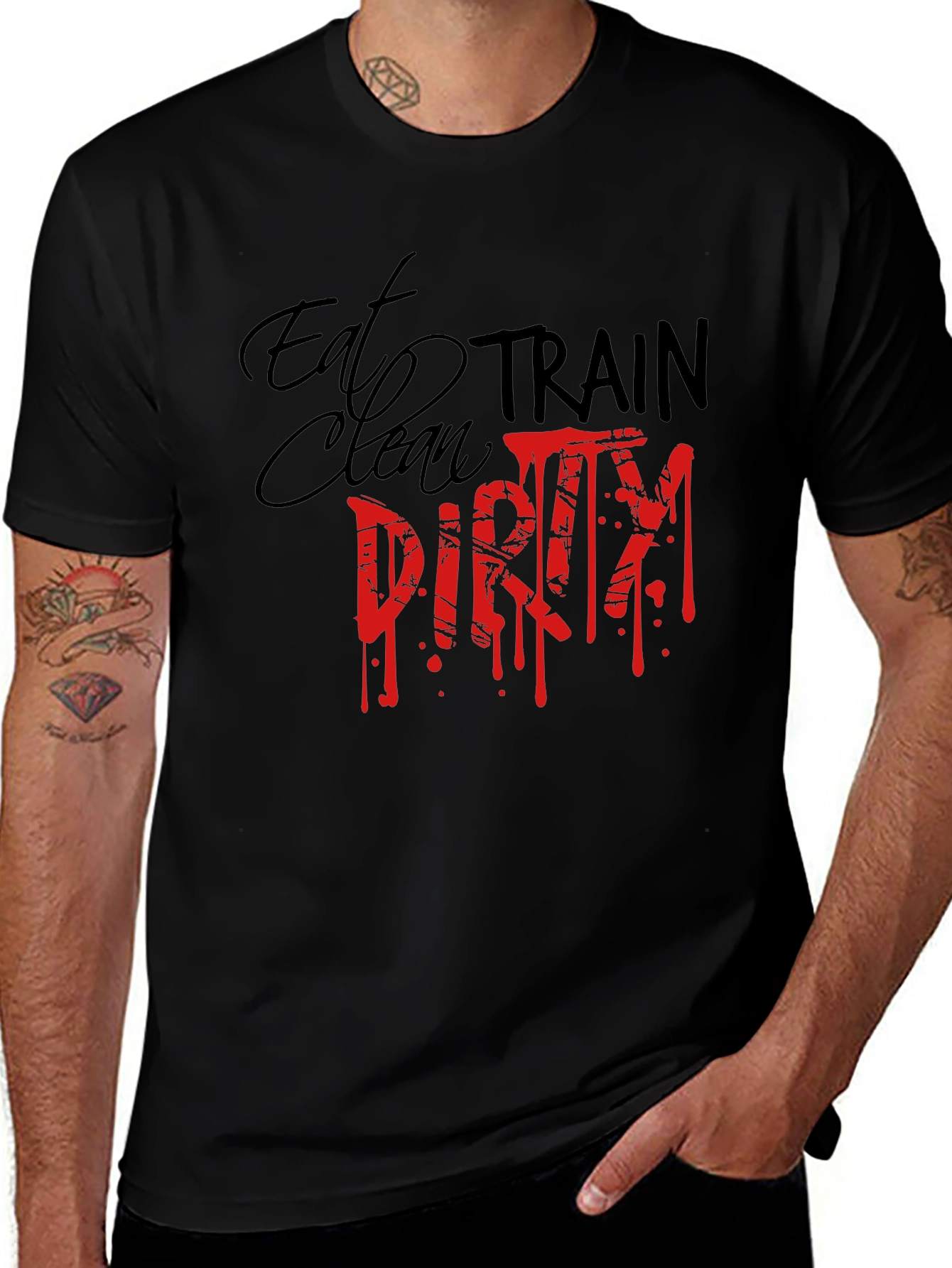 Eat Clean Train Dirty Graphic Tee
