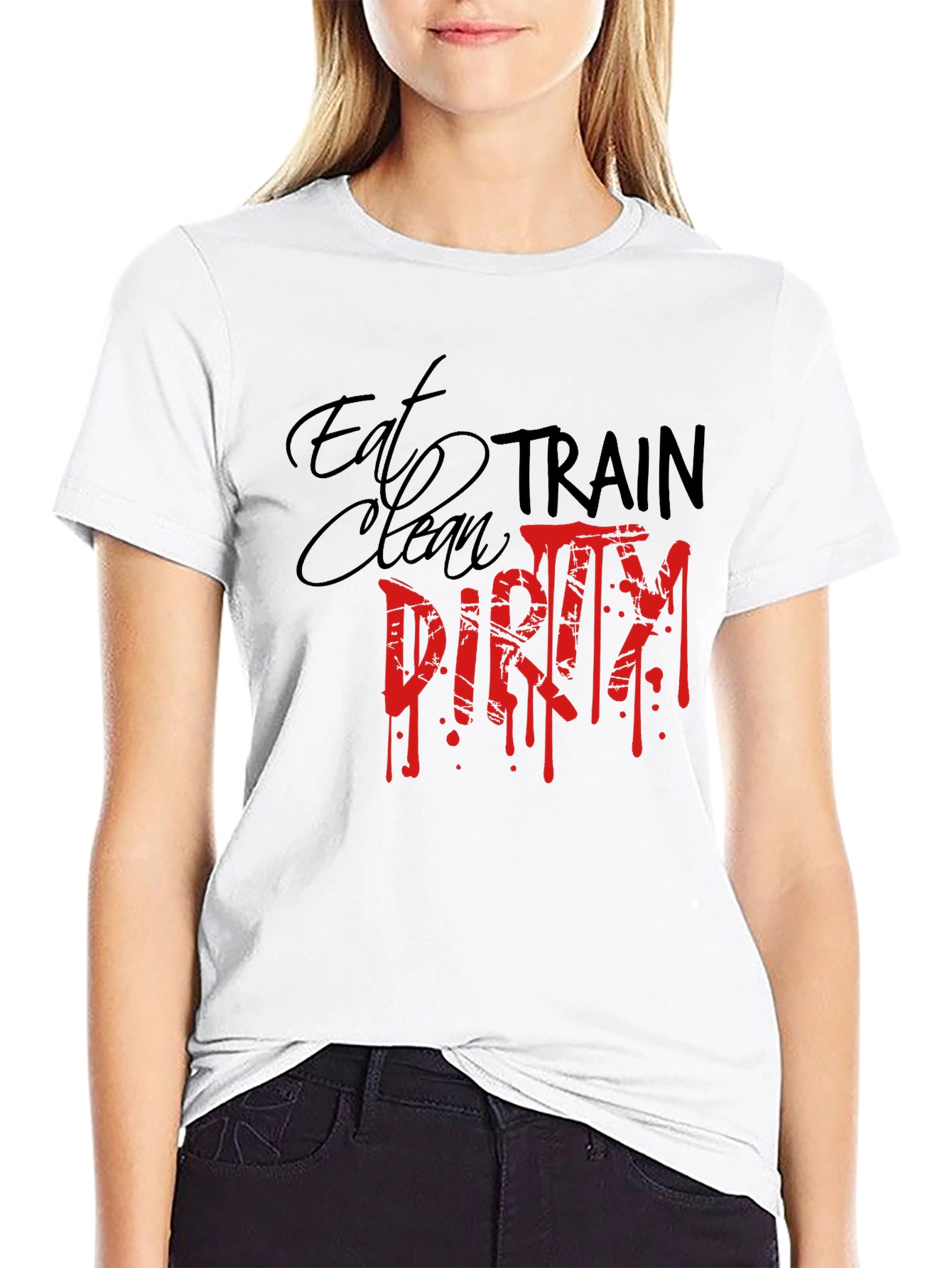 Eat Clean Train Dirty Graphic Tee