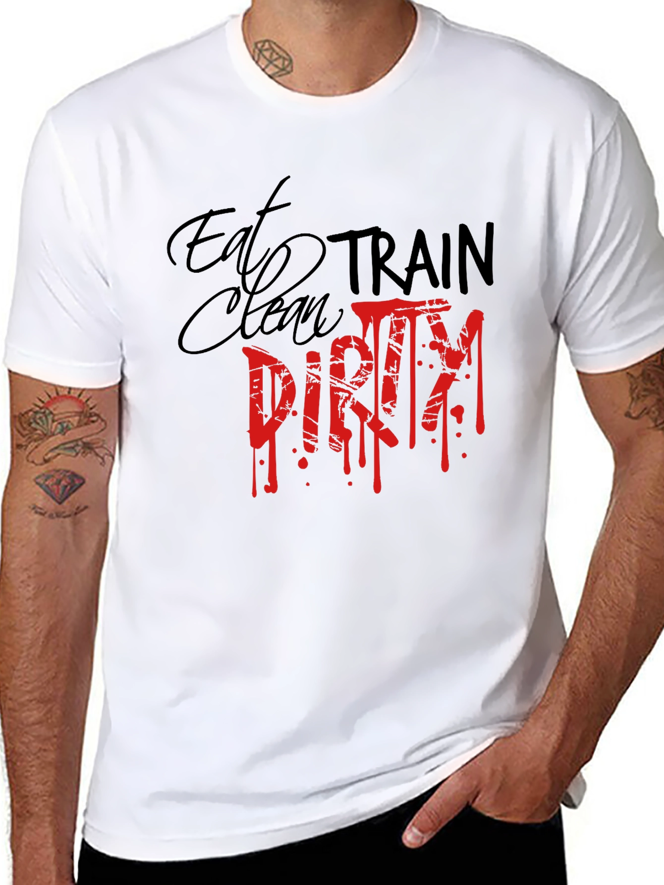Eat Clean Train Dirty Graphic Tee