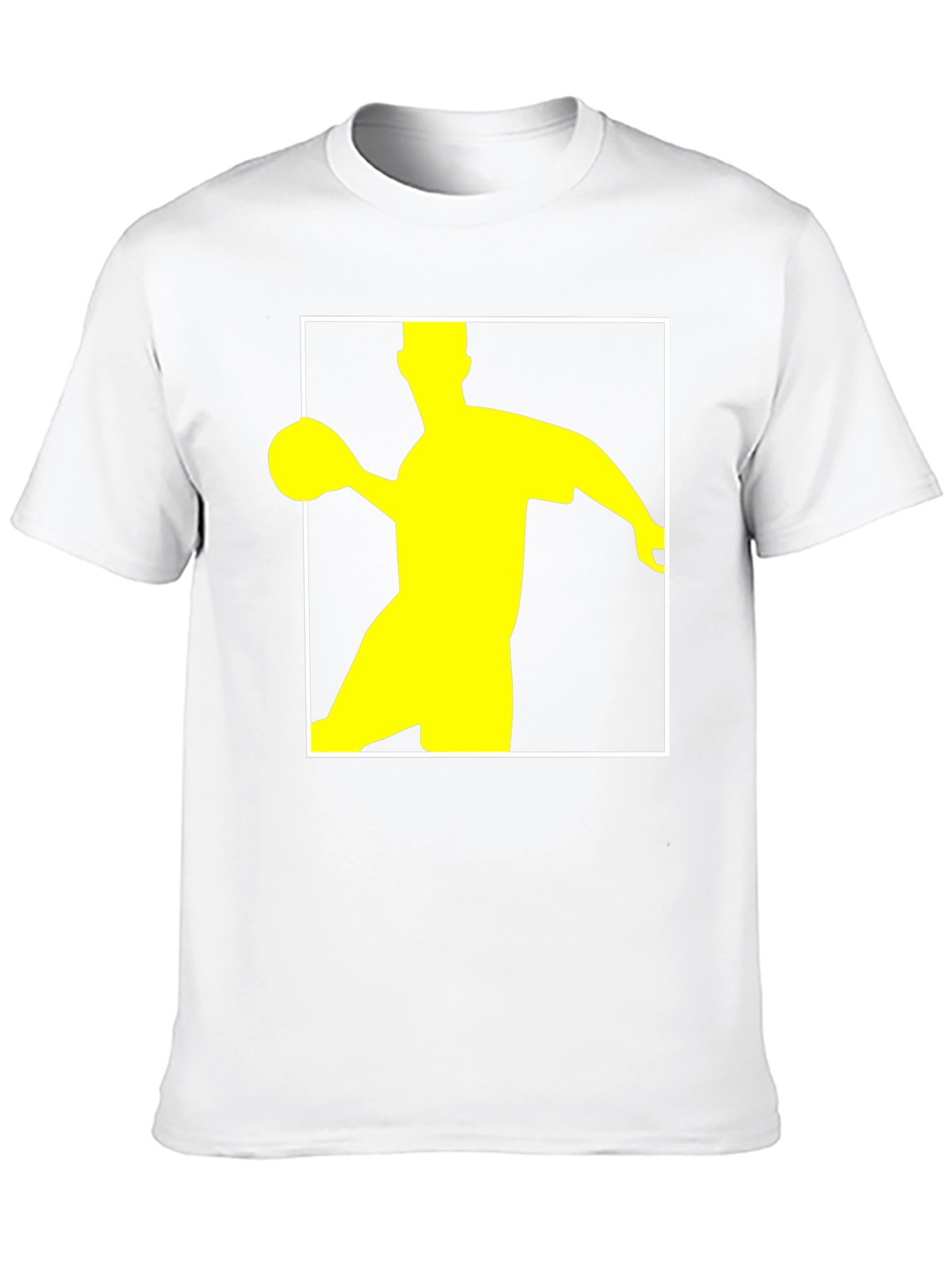 Handball Player Graphic T-Shirt - Black
