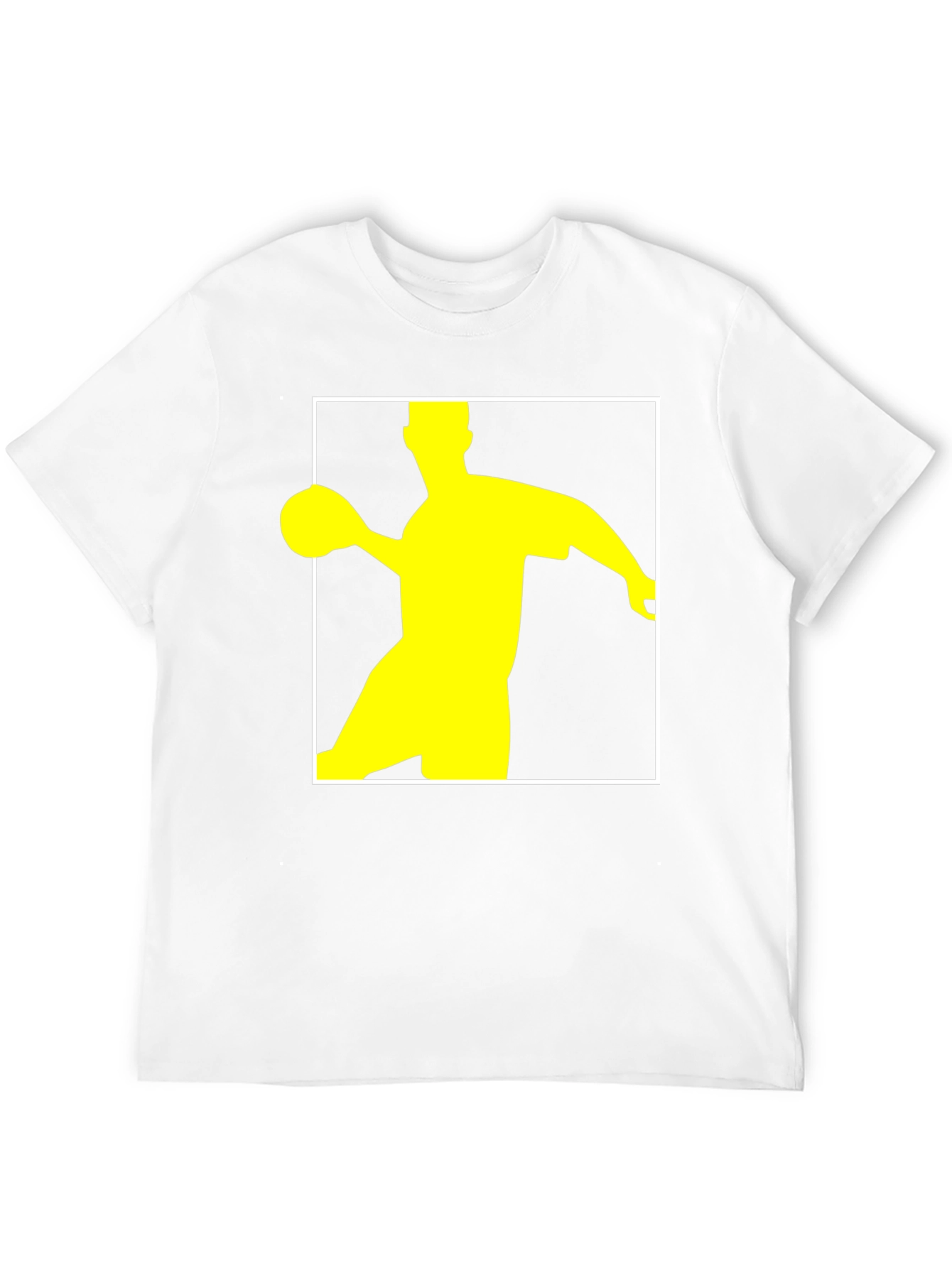 Handball Player Graphic T-Shirt - Black