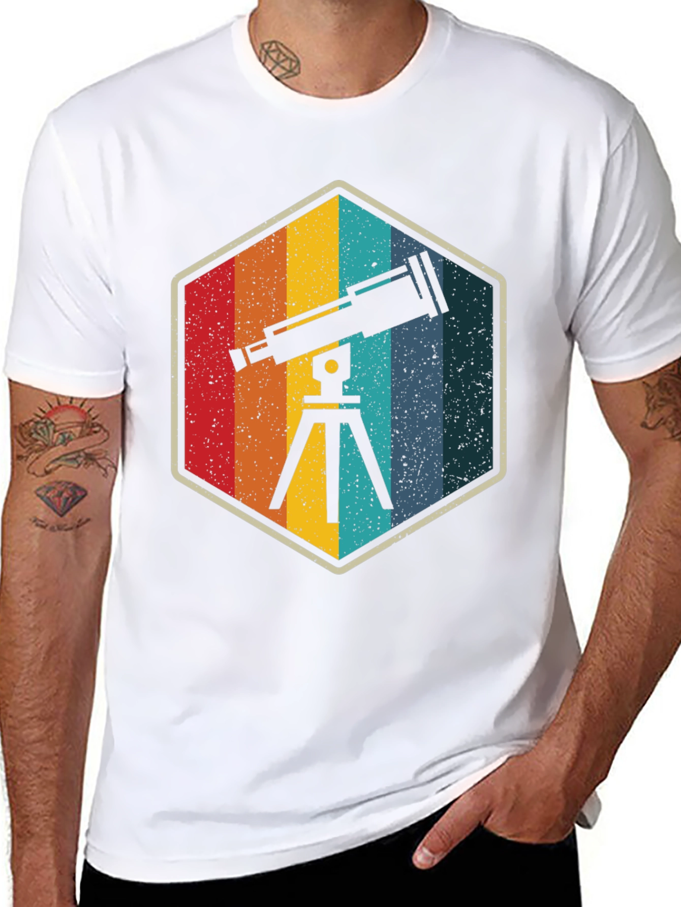 Retro Telescope T-Shirt - Astronomy Gift