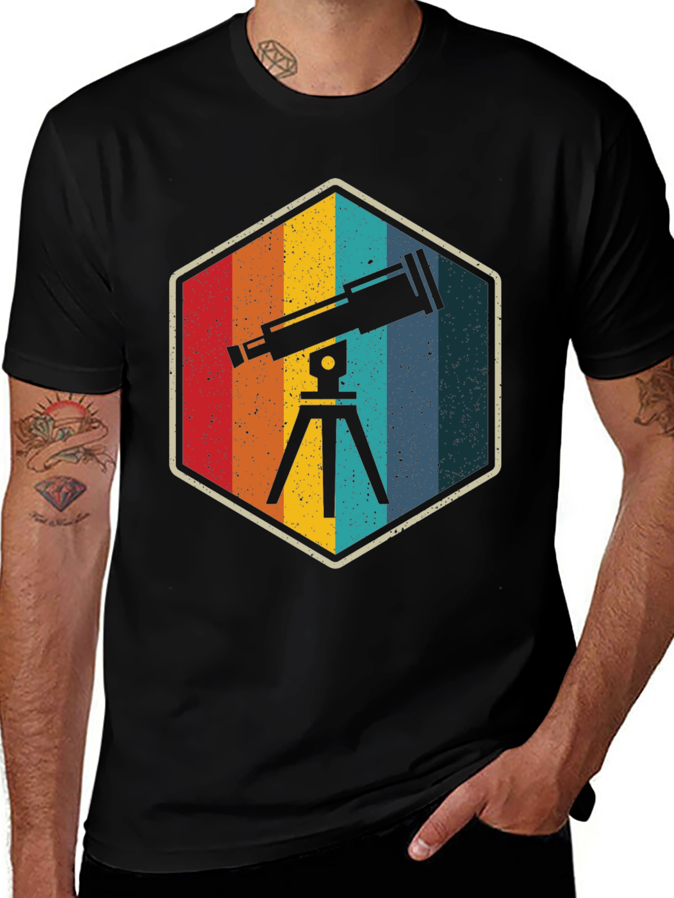 Retro Telescope T-Shirt - Astronomy Gift
