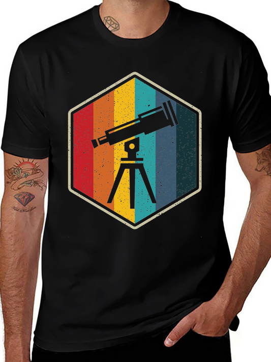 Retro Telescope T-Shirt - Astronomy Gift