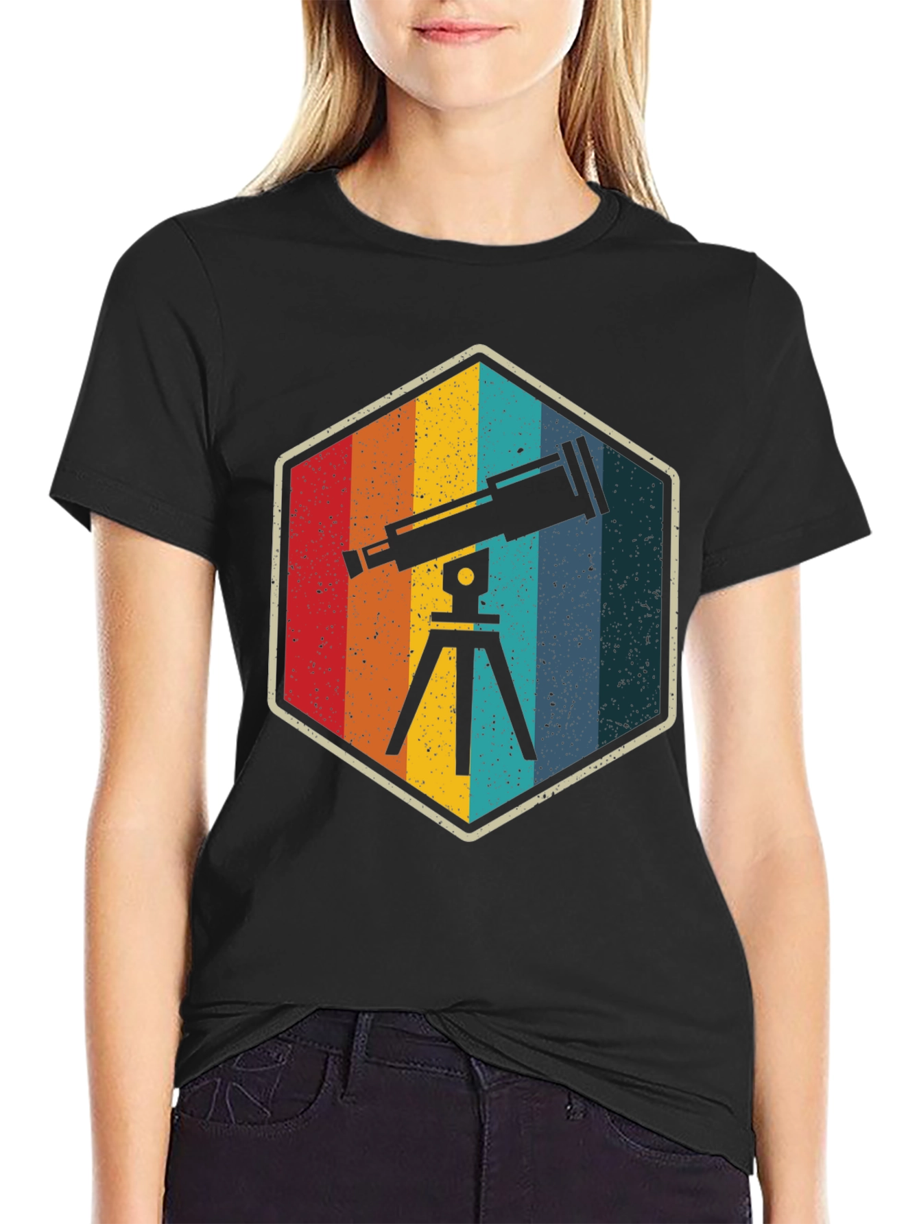 Retro Telescope T-Shirt - Astronomy Gift