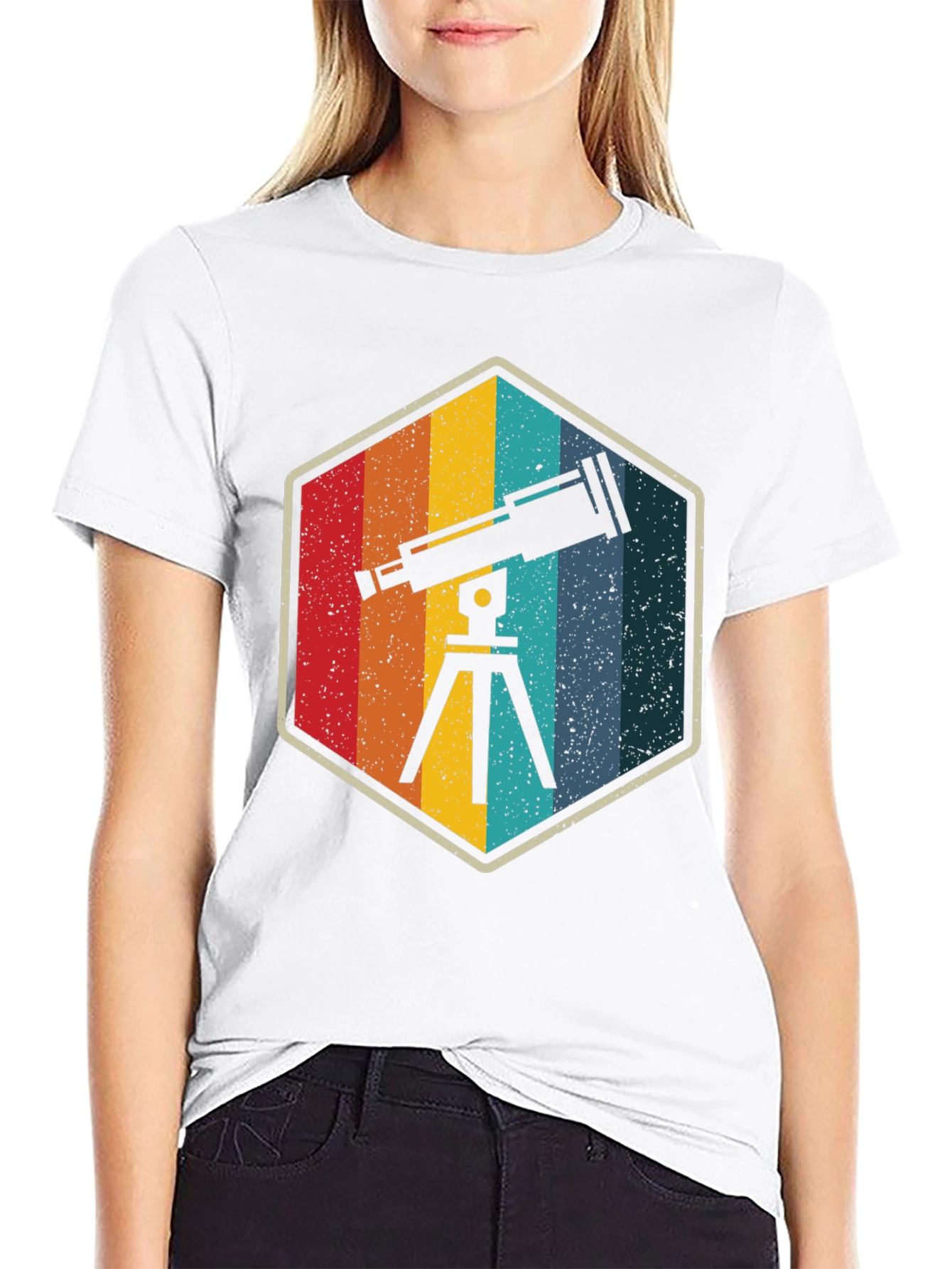 Retro Telescope T-Shirt - Astronomy Gift
