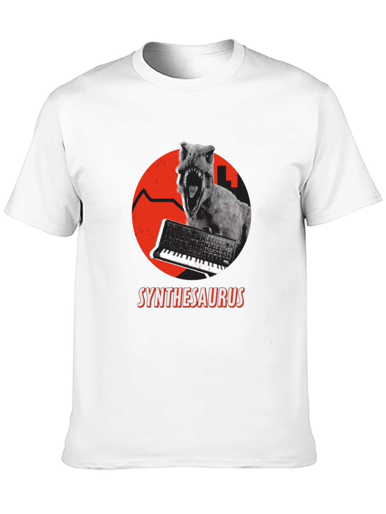 Synthesaurus T-Shirt: Dino Synth Music Tee