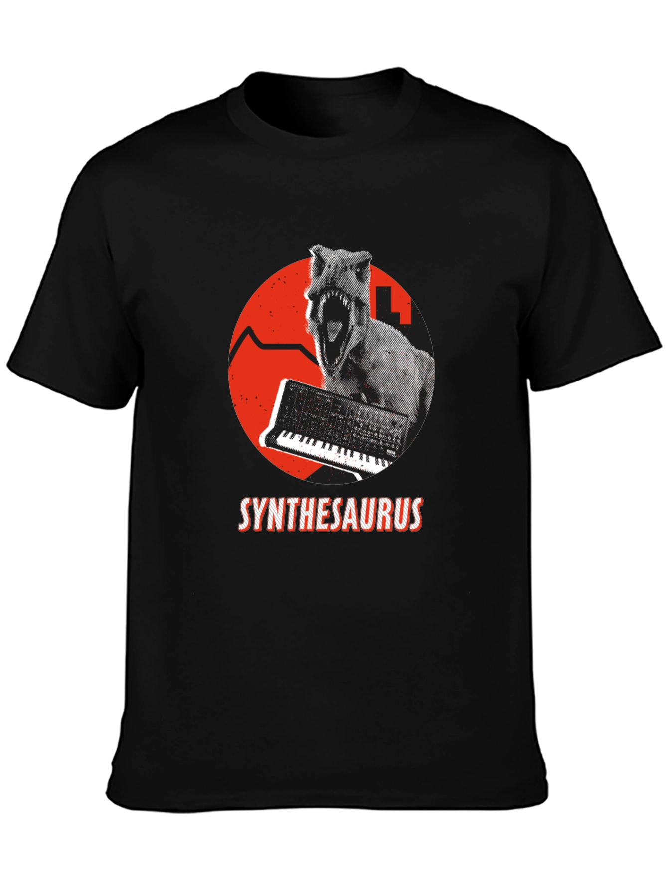 Synthesaurus T-Shirt: Dino Synth Music Tee
