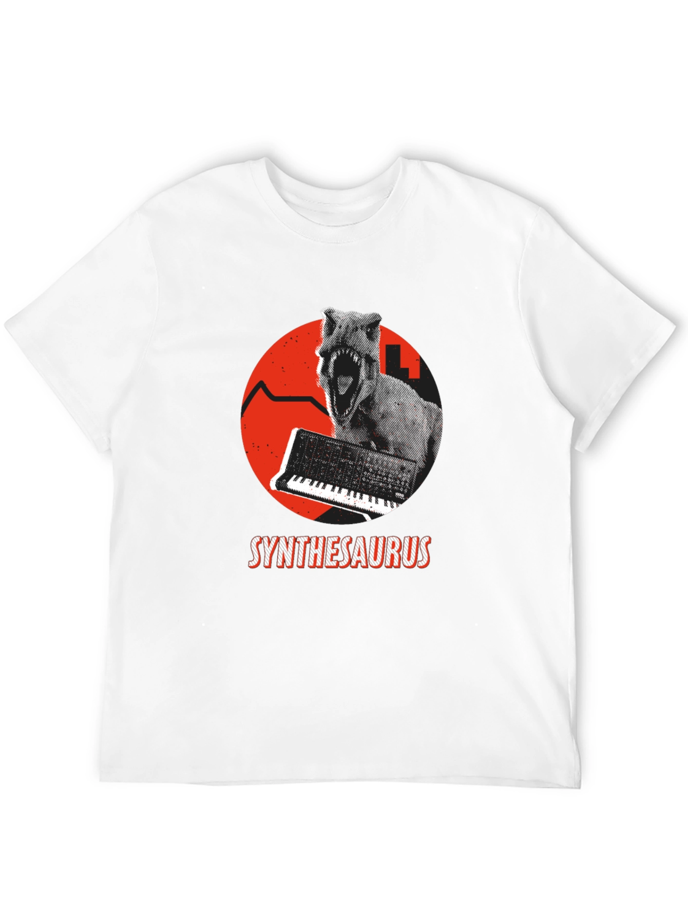 Synthesaurus T-Shirt: Dino Synth Music Tee