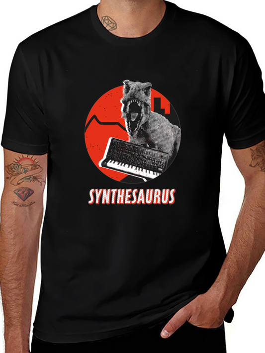 Synthesaurus T-Shirt: Dino Synth Music Tee