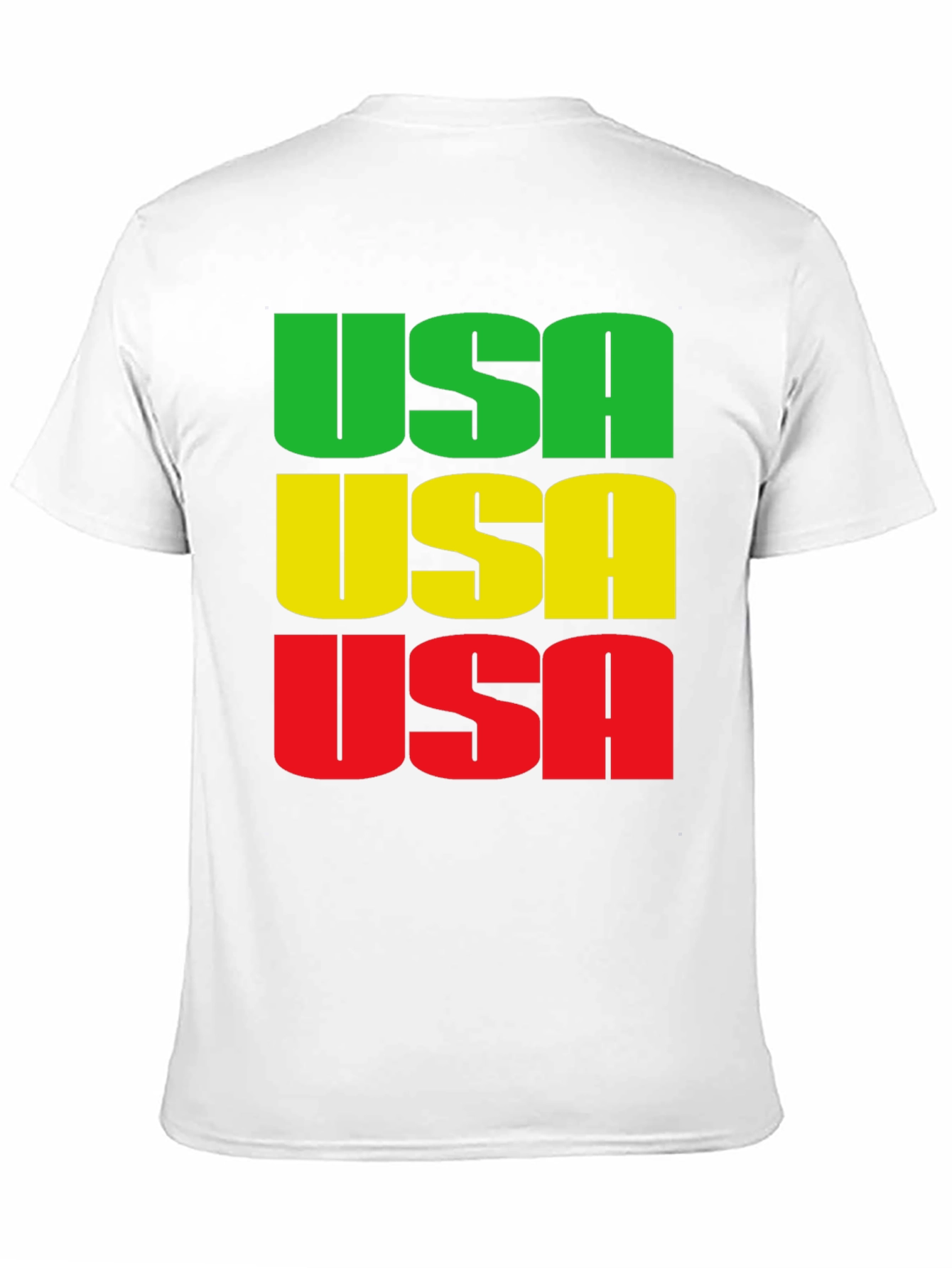 USA Graphic Print Crew Neck T-Shirt