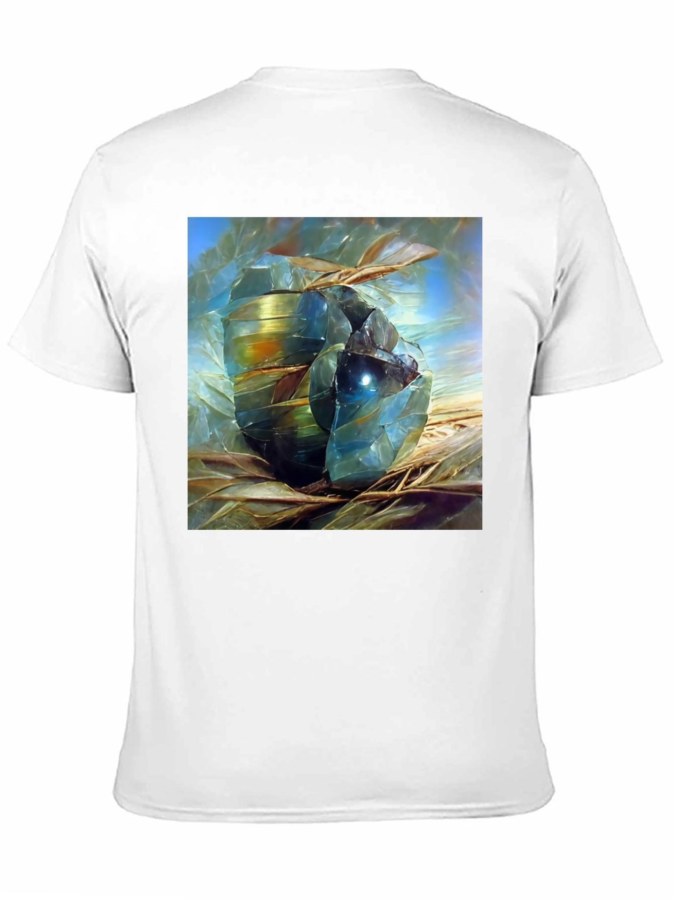 Abstract Gemstone Art Black T-Shirt