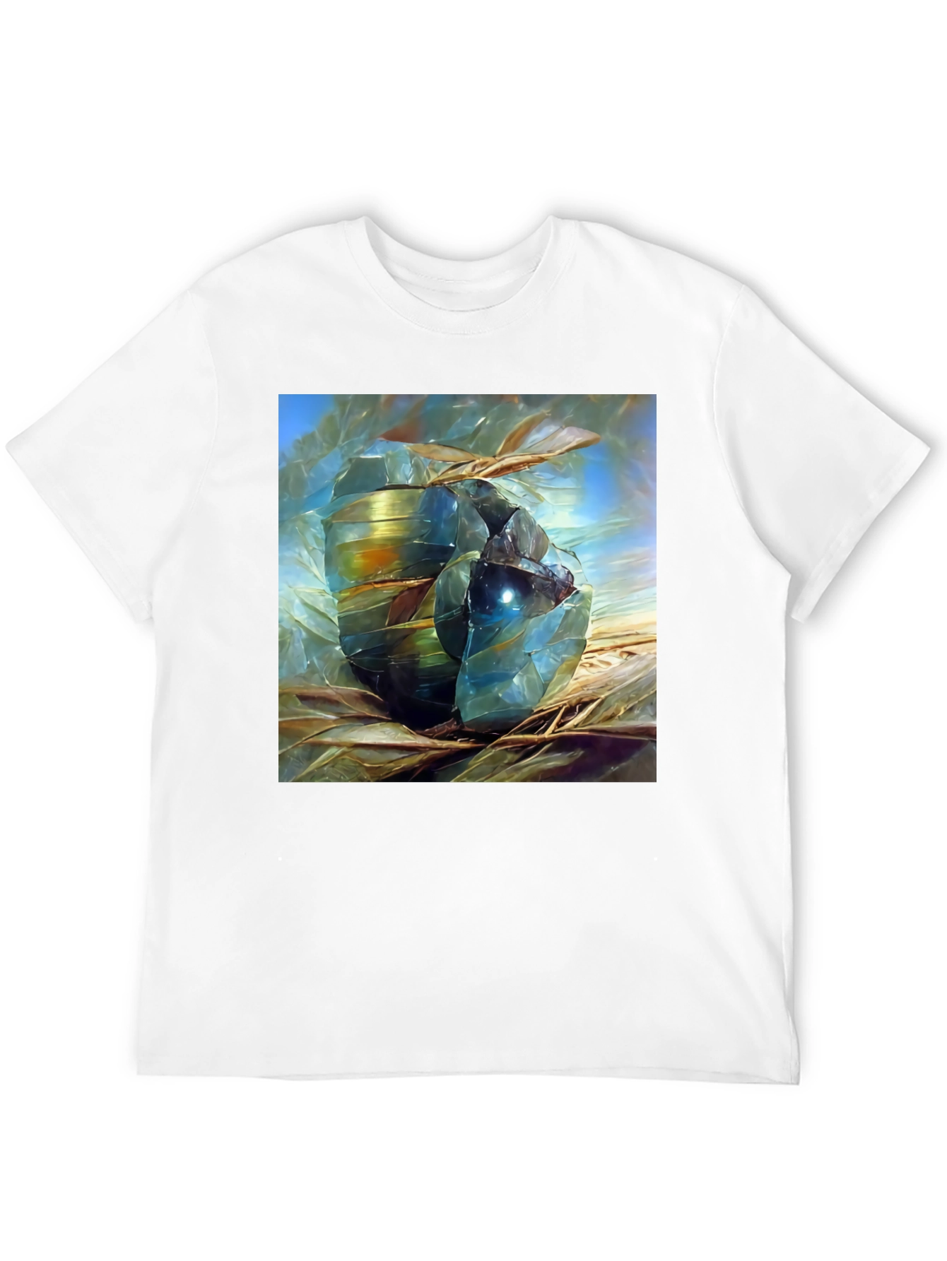 Abstract Gemstone Art Black T-Shirt