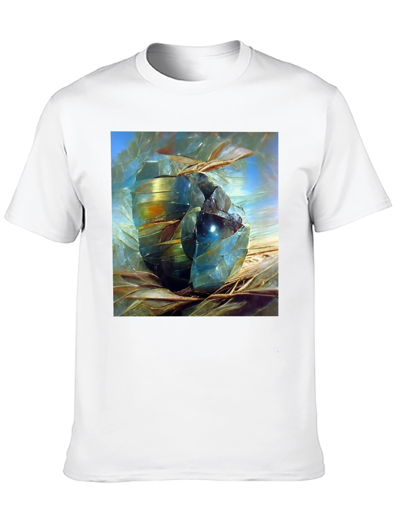 Abstract Gemstone Art Black T-Shirt