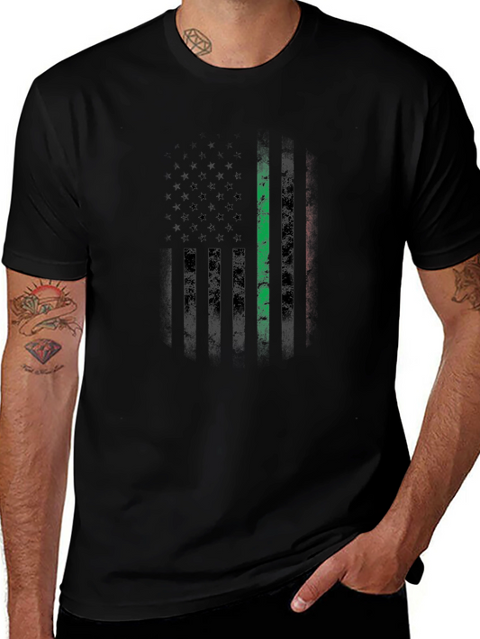 American Flag Graphic Tee - Tactical Distressed