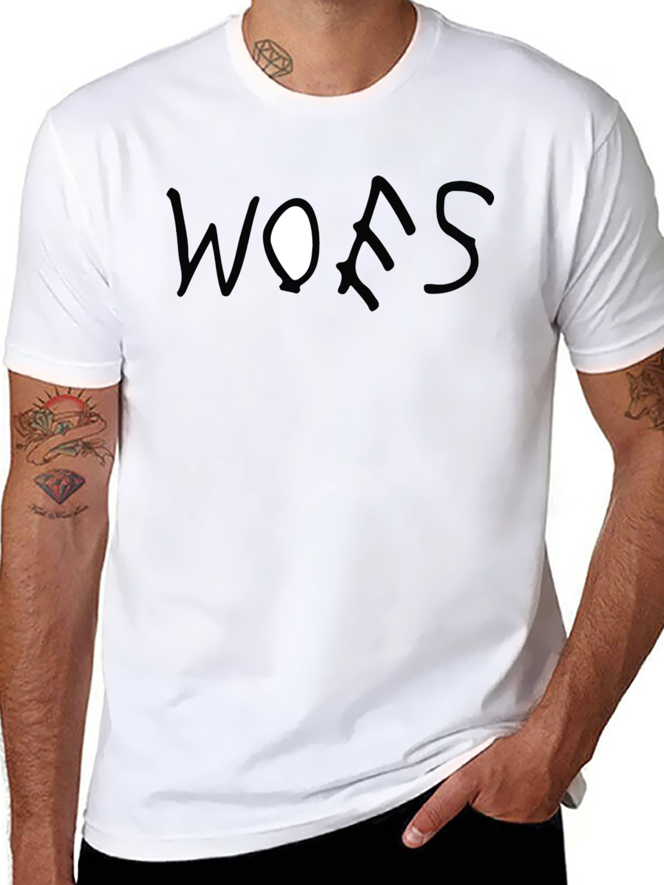 WOES Black Graphic Tee Casual Style