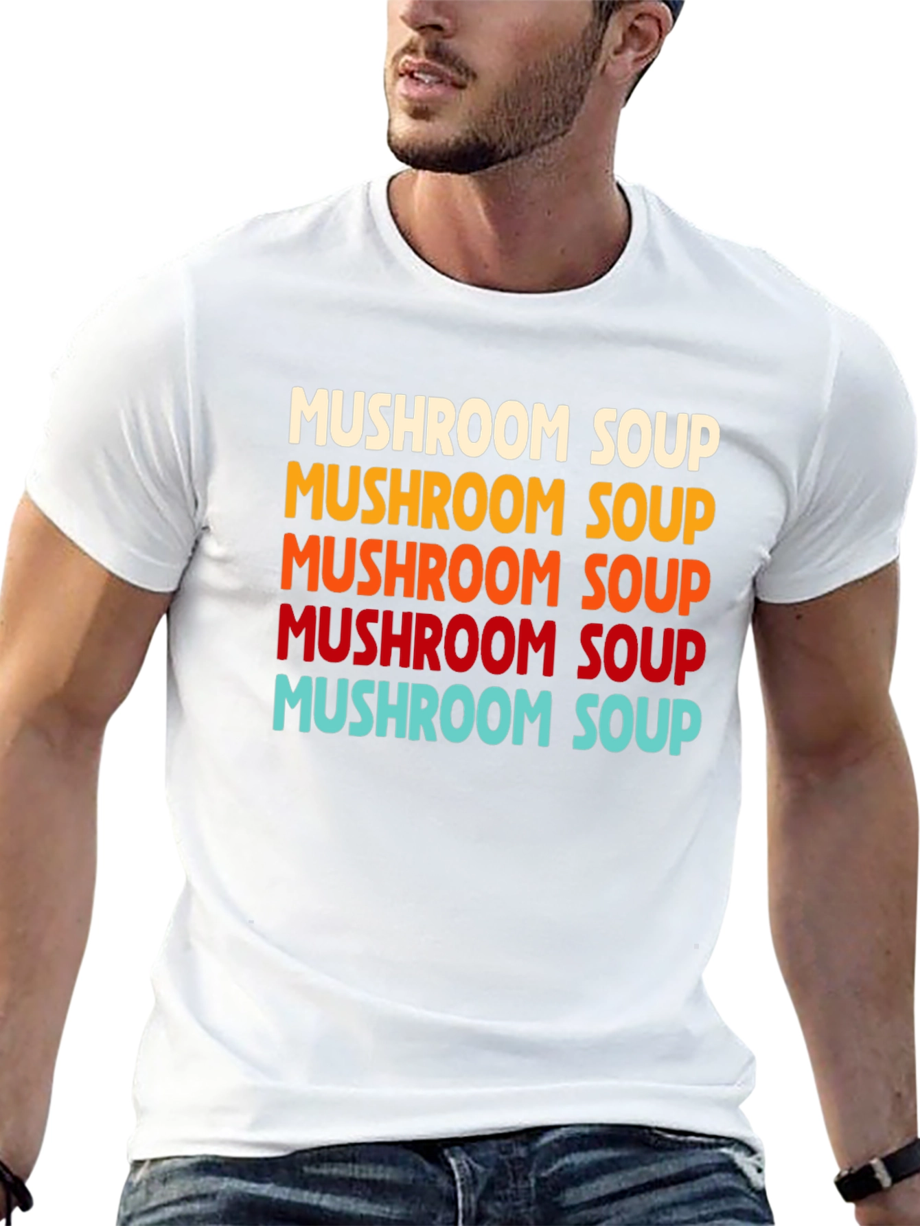 Mushroom Soup Retro T-Shirt - Comfort & Style