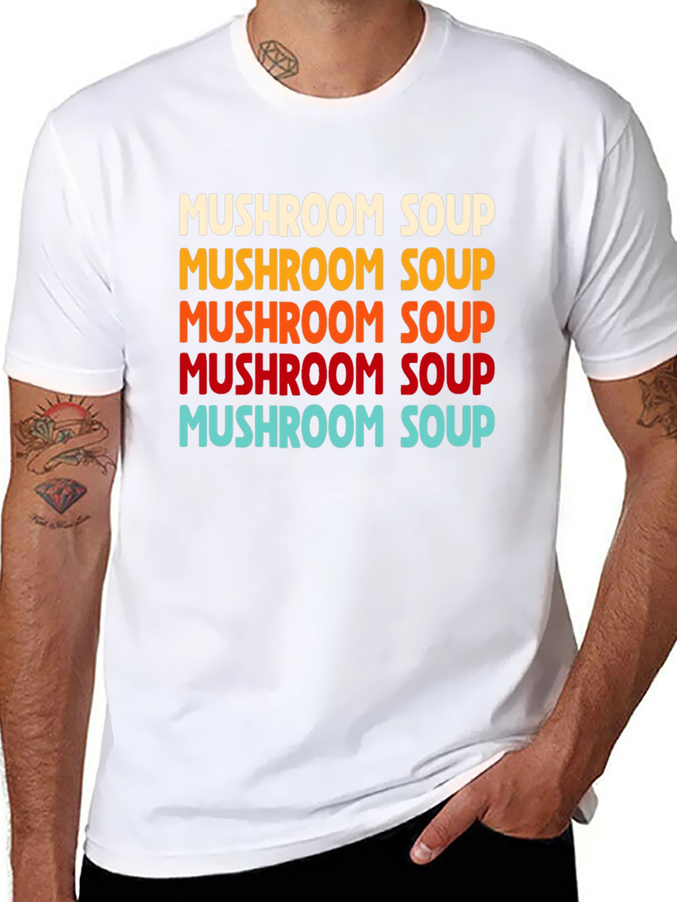 Mushroom Soup Retro T-Shirt - Comfort & Style