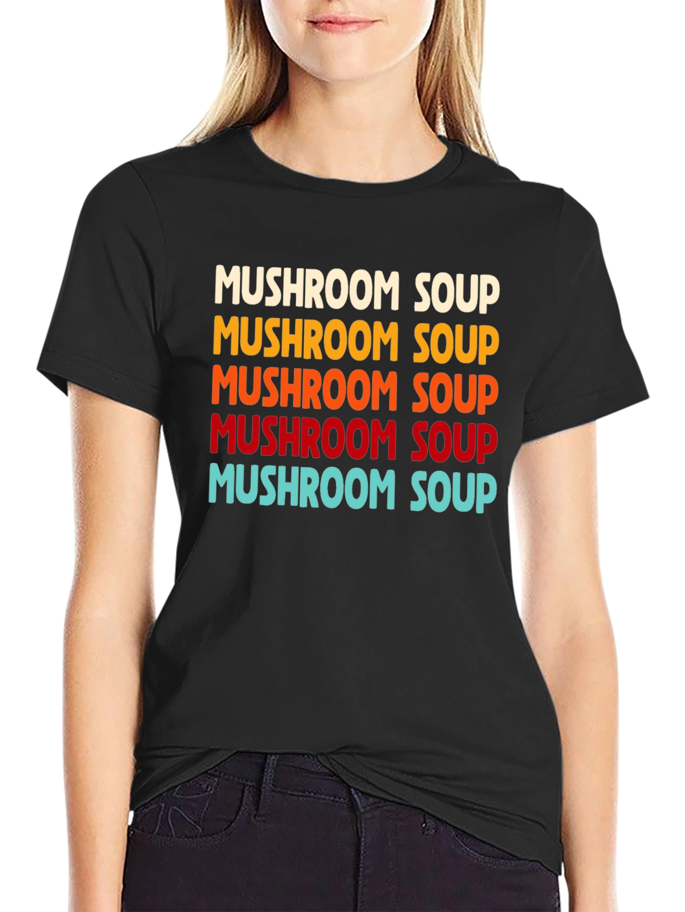 Mushroom Soup Retro T-Shirt - Comfort & Style