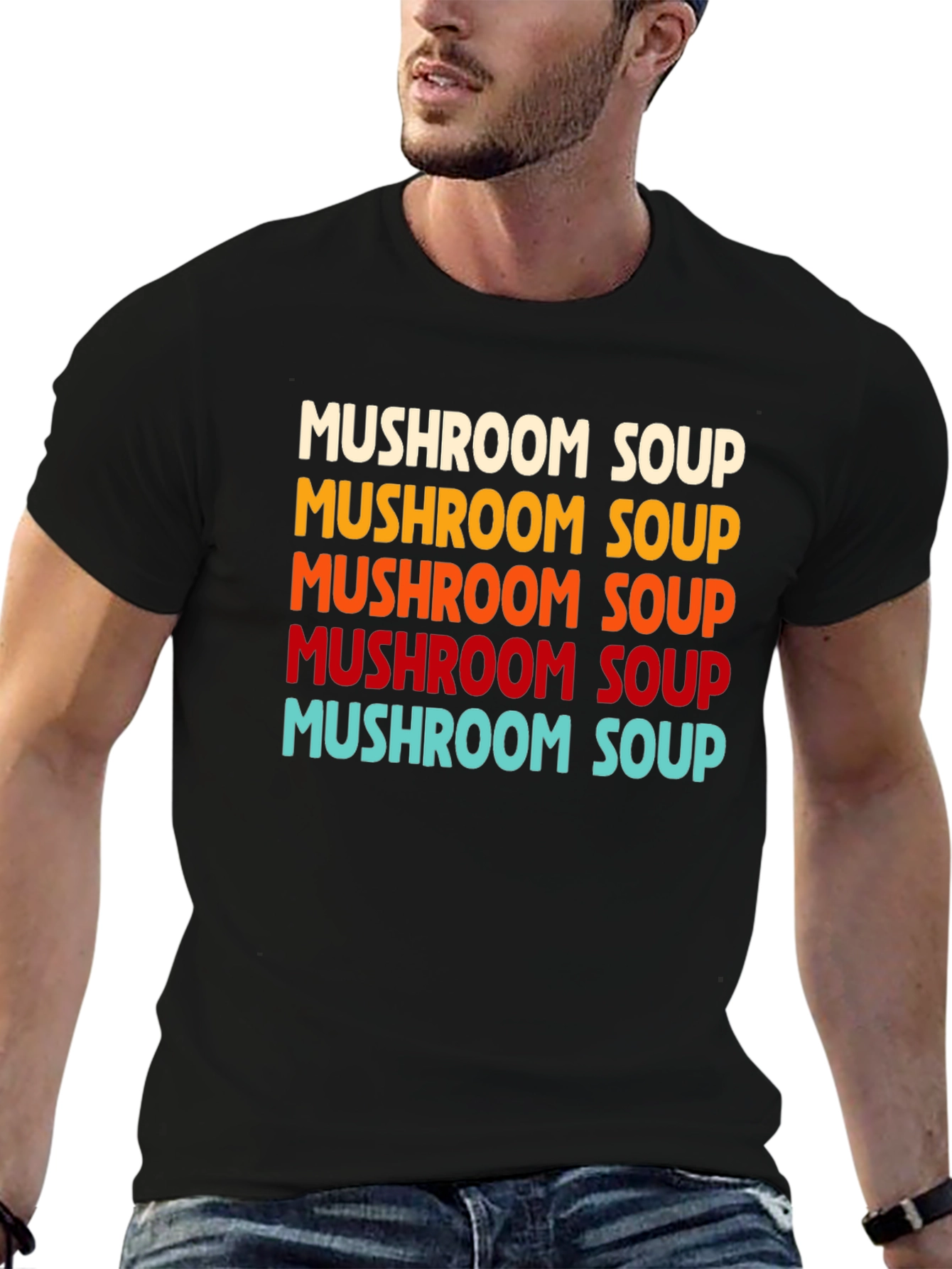Mushroom Soup Retro T-Shirt - Comfort & Style