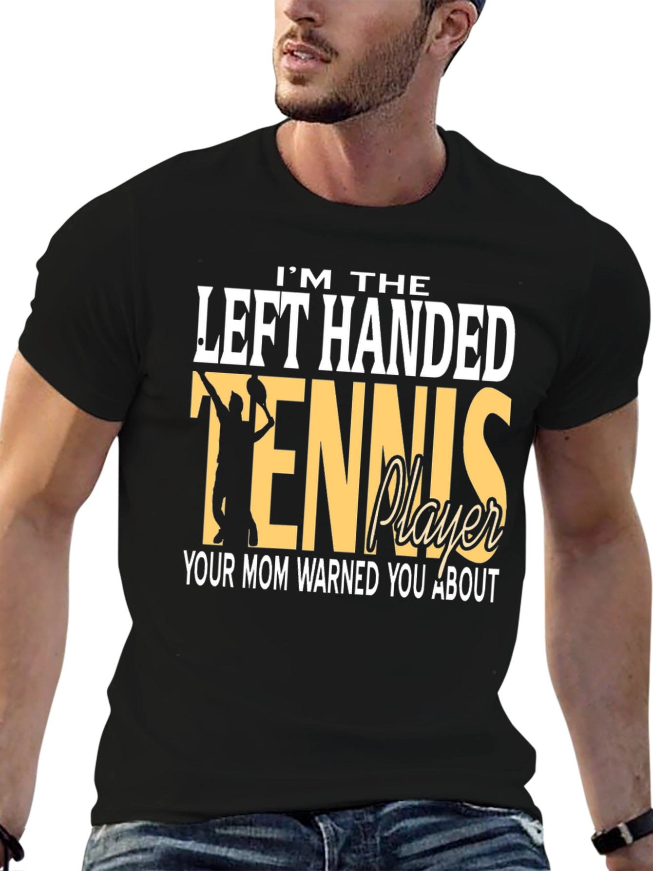 Left-Handed Tennis Player T-Shirt