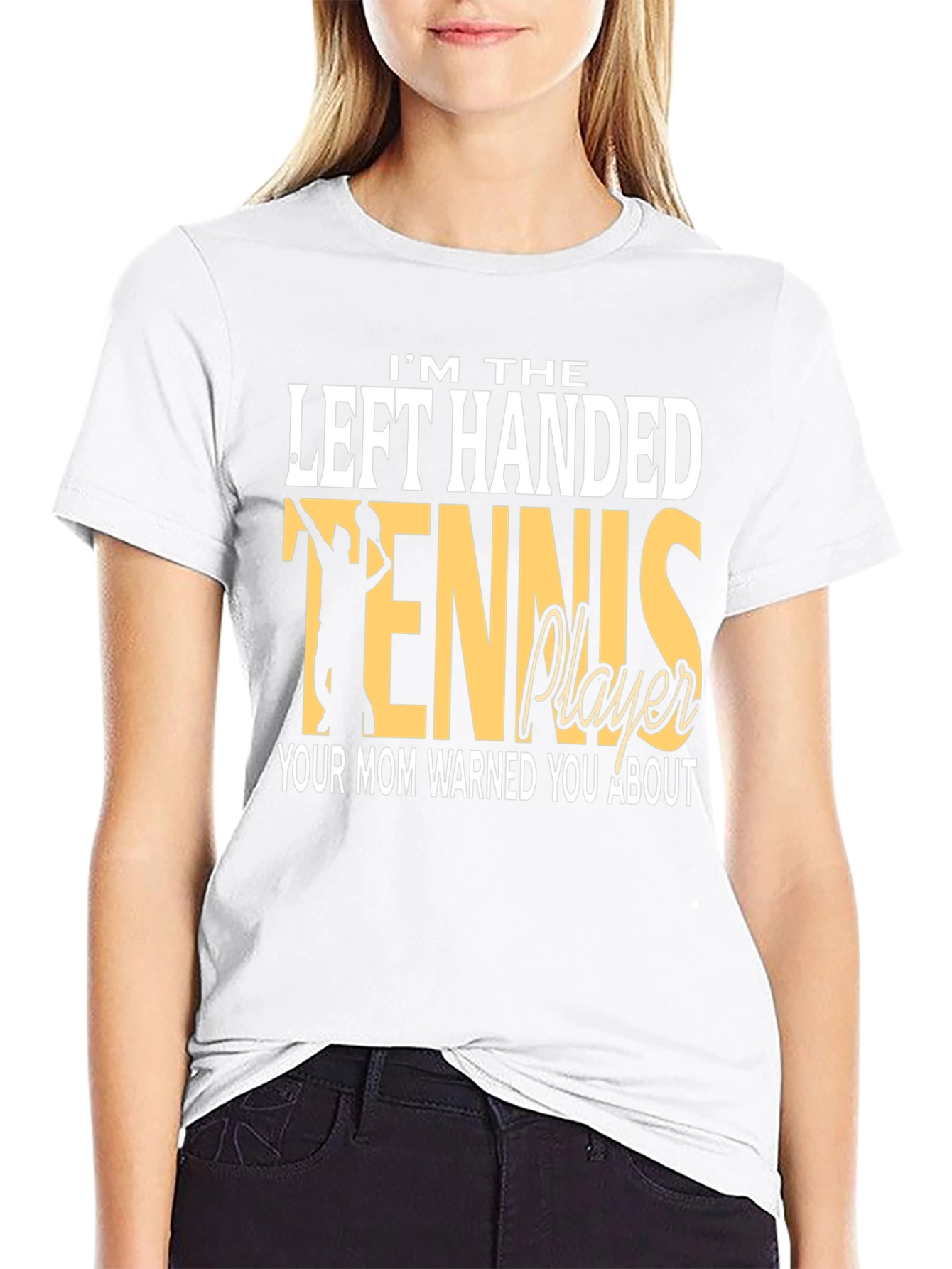 Left-Handed Tennis Player T-Shirt