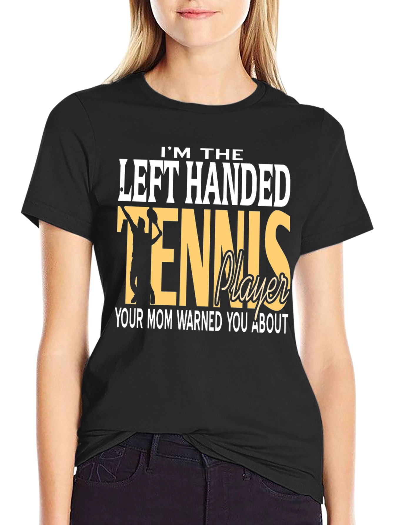 Left-Handed Tennis Player T-Shirt