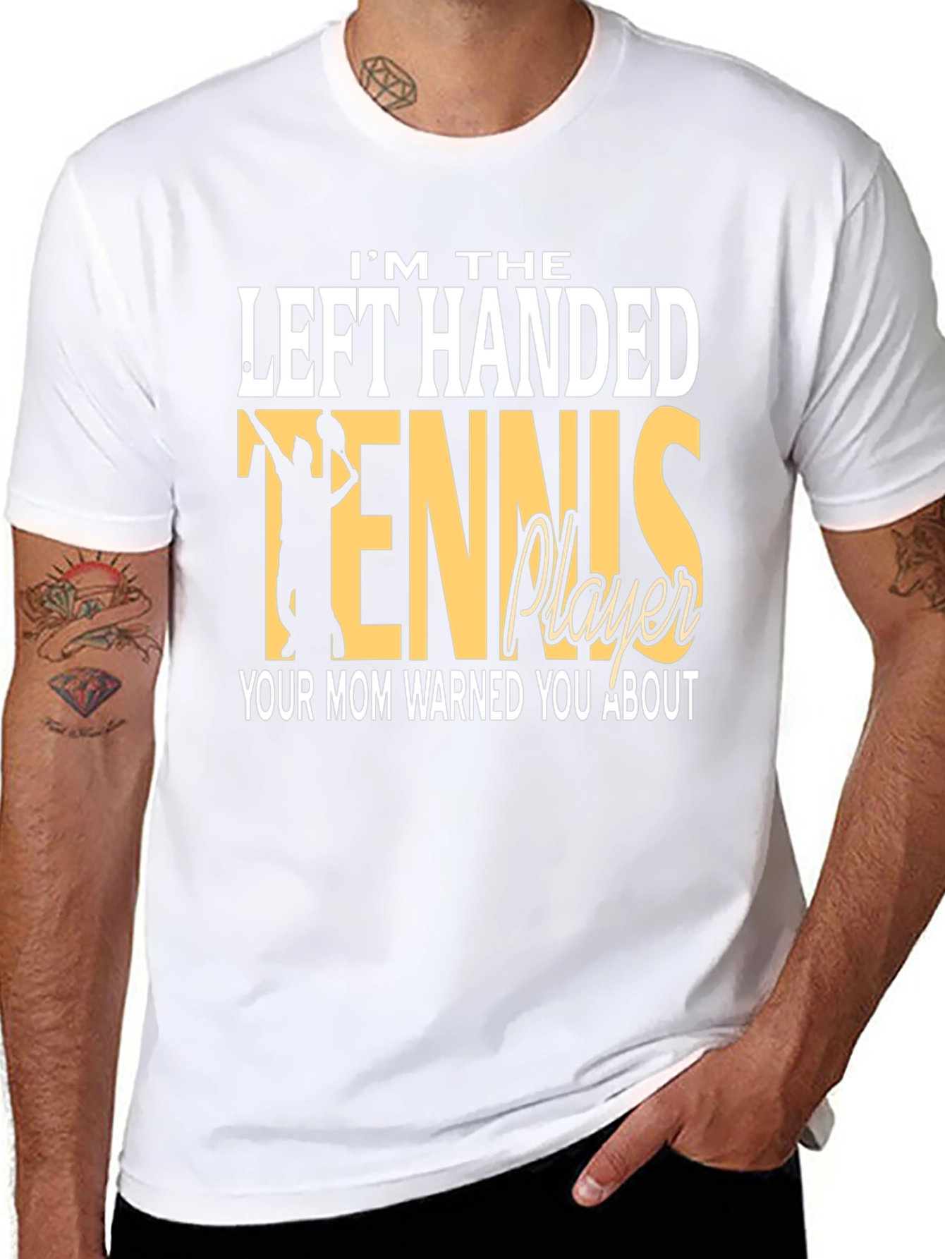 Left-Handed Tennis Player T-Shirt