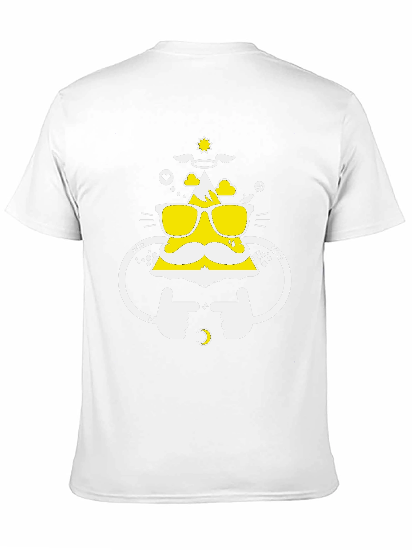 Funny Mountain Graphic Tee - Black Cotton T-Shirt