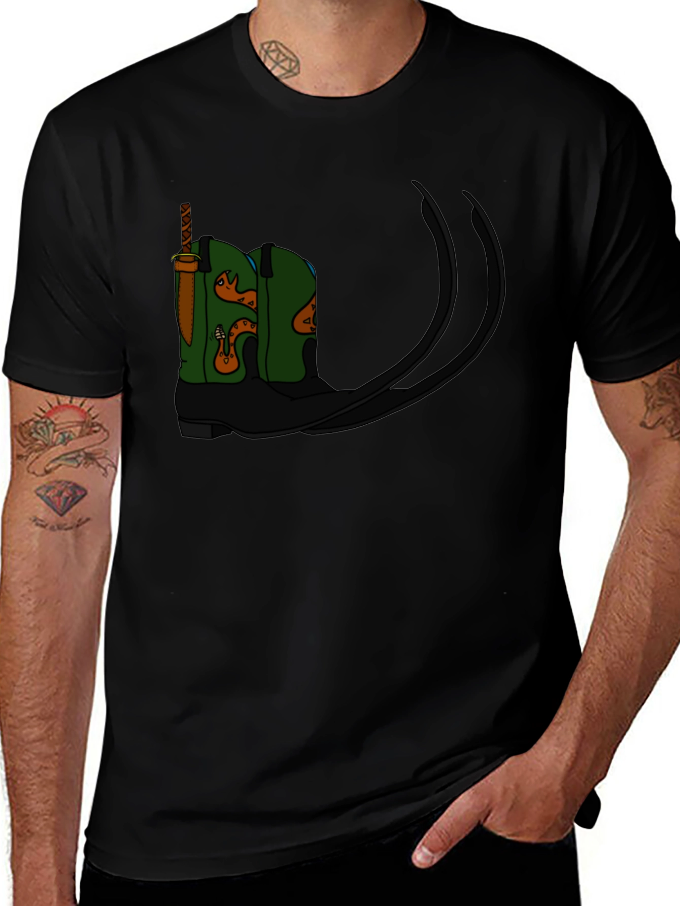 Cowboy Boot Tee - Western Graphic T-Shirt