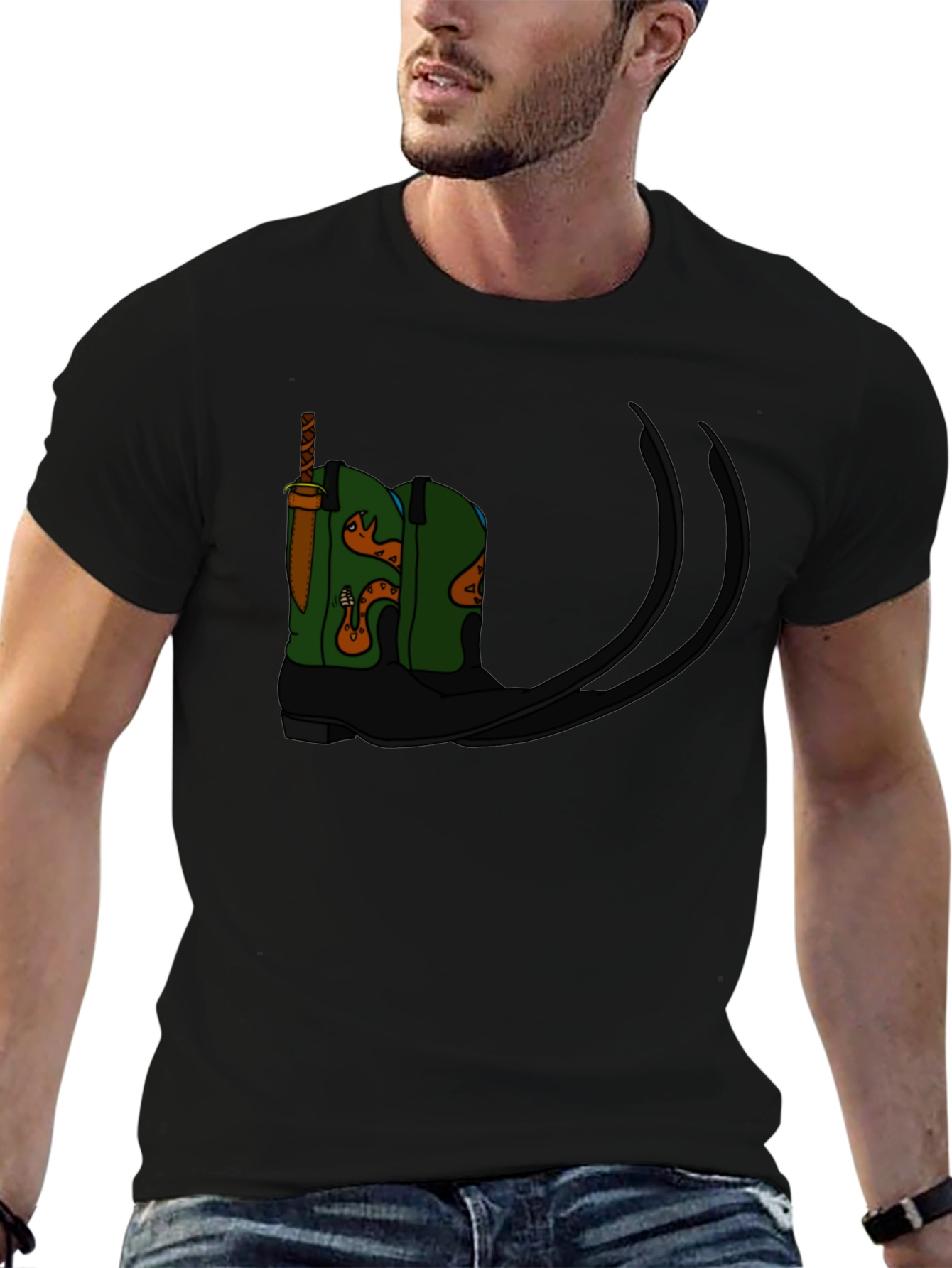 Cowboy Boot Tee - Western Graphic T-Shirt
