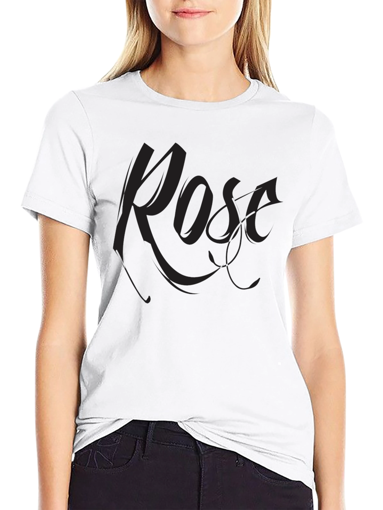 Rose Graphic Print T-Shirt