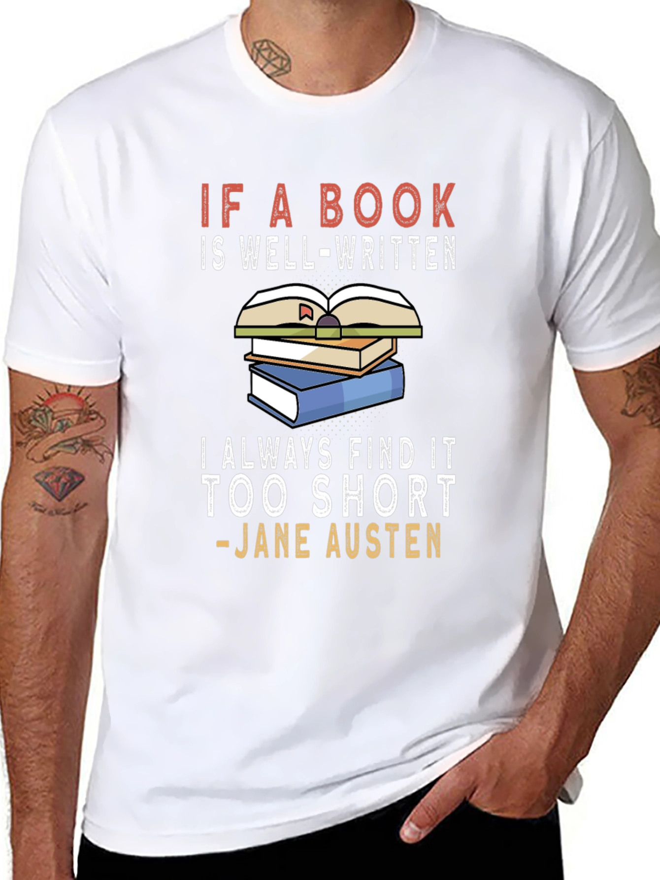 Book Lover T-Shirt - Jane Austen Quote Tee