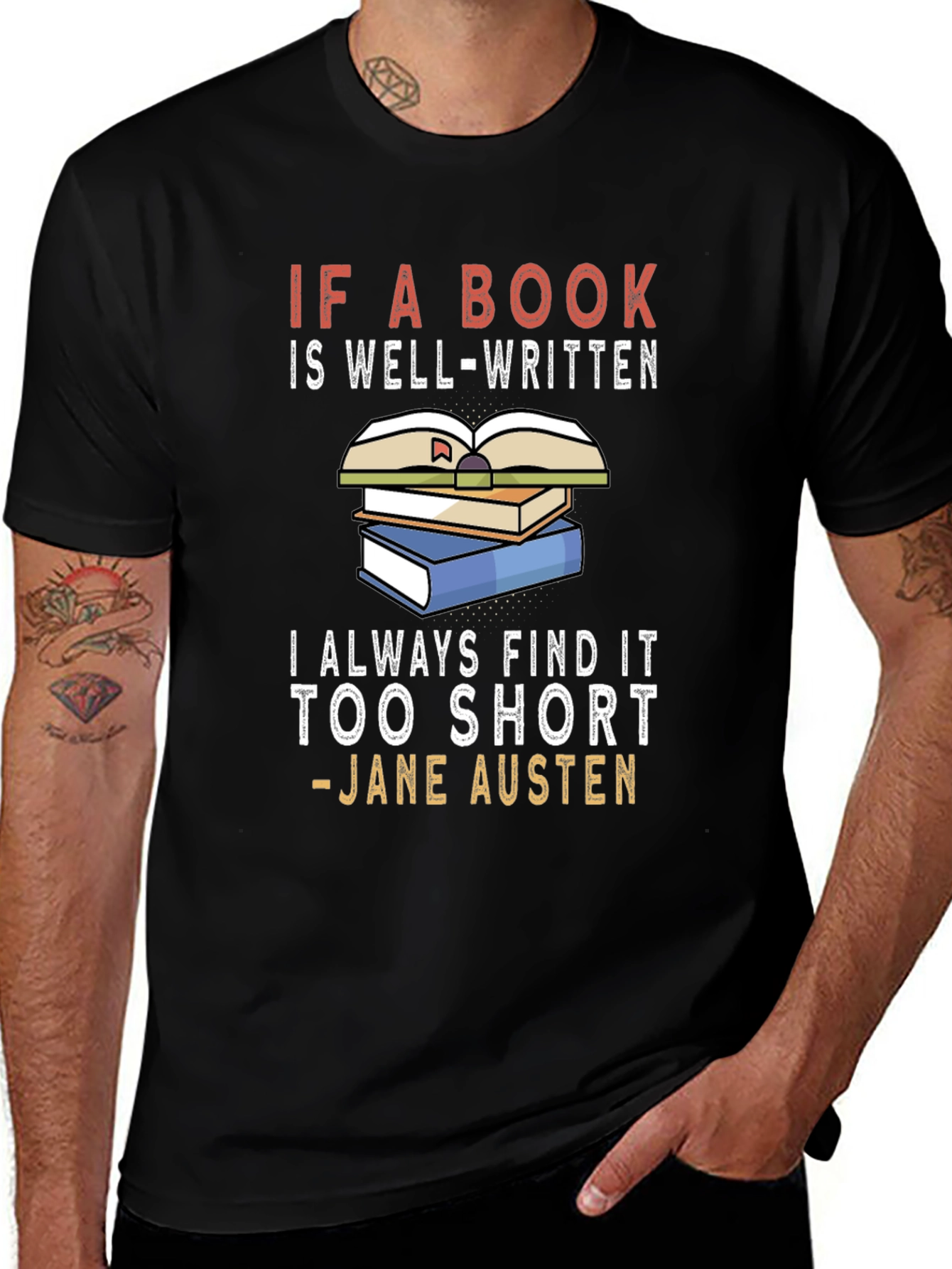 Book Lover T-Shirt - Jane Austen Quote Tee