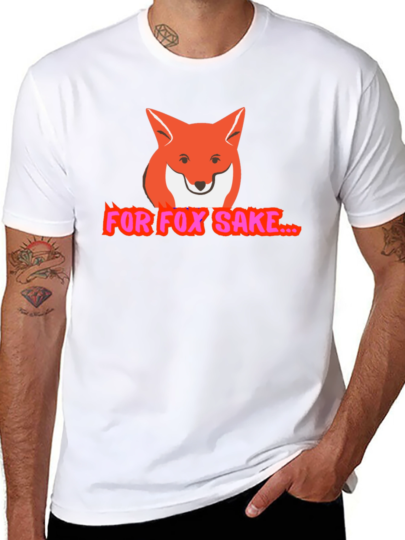 For Fox Sake Funny Graphic T-Shirt