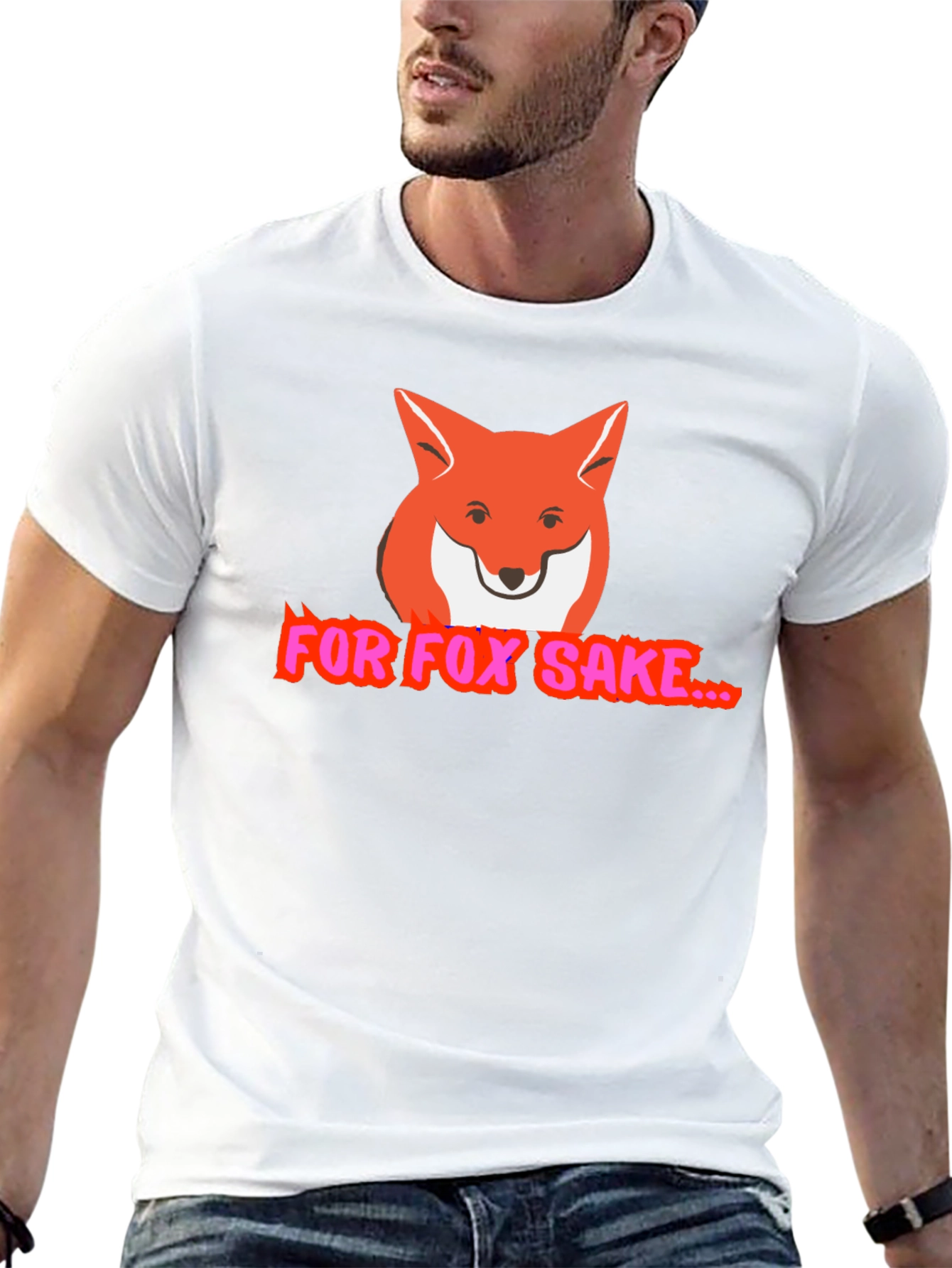For Fox Sake Funny Graphic T-Shirt