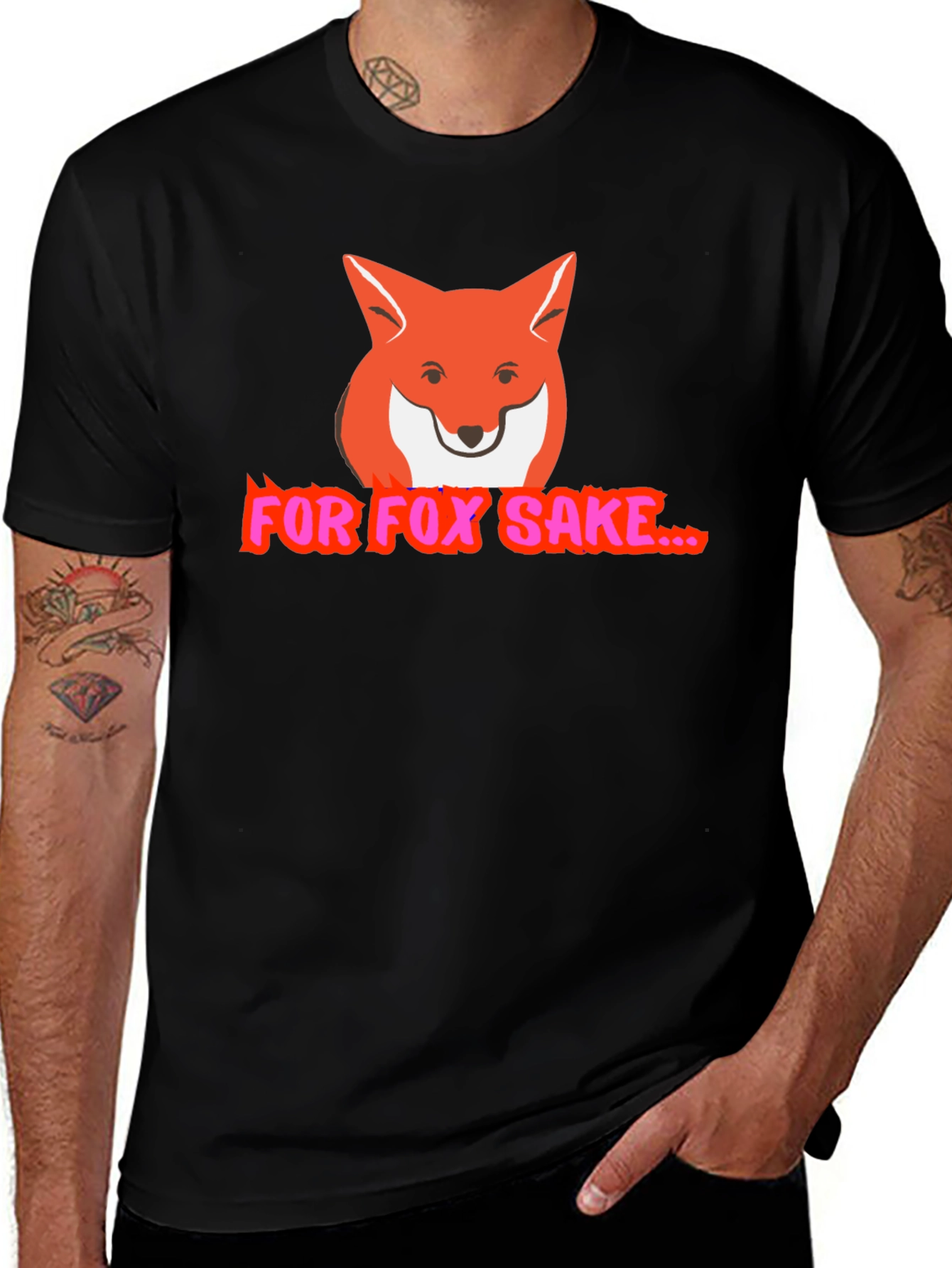 For Fox Sake Funny Graphic T-Shirt