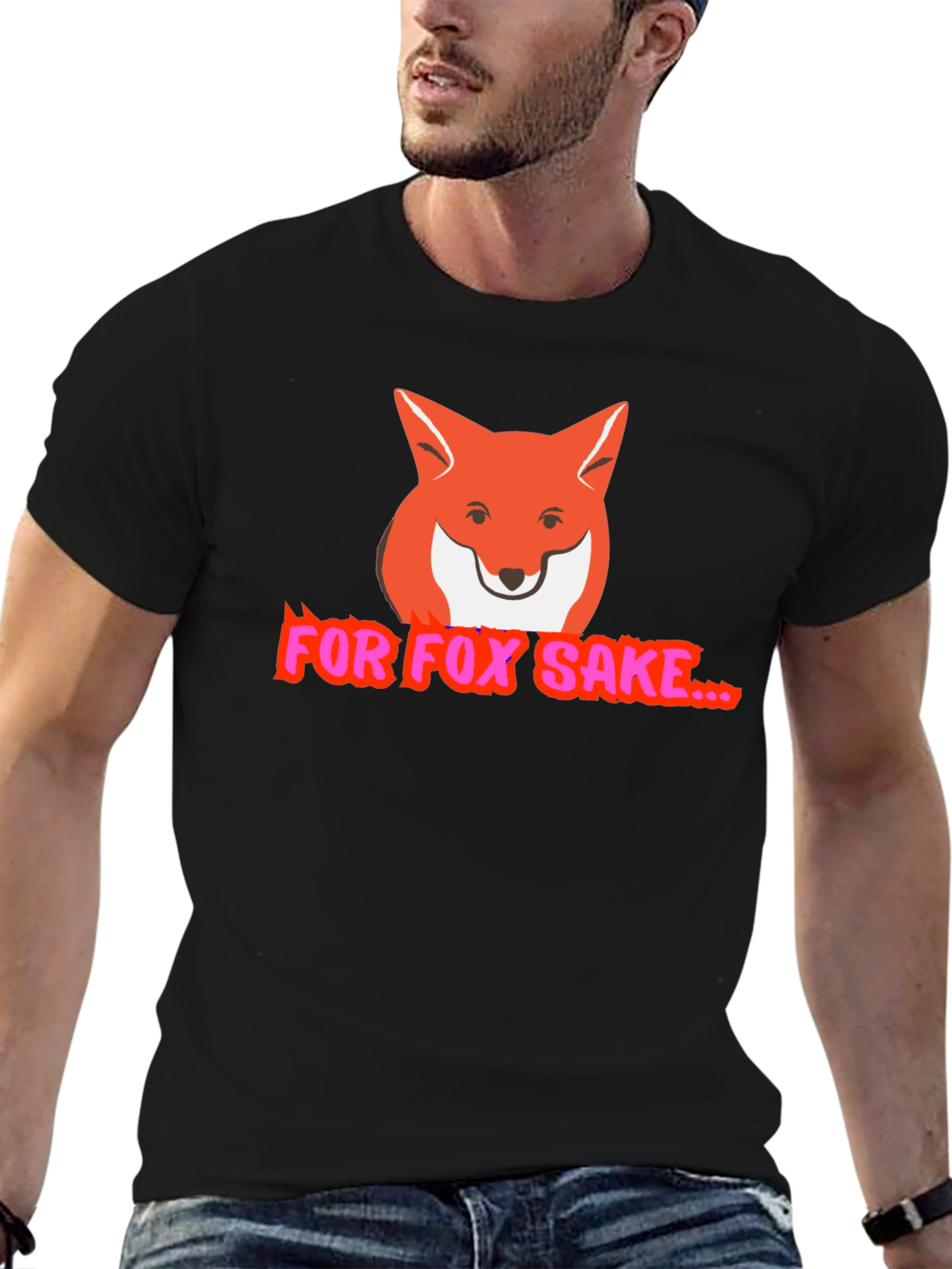 For Fox Sake Funny Graphic T-Shirt