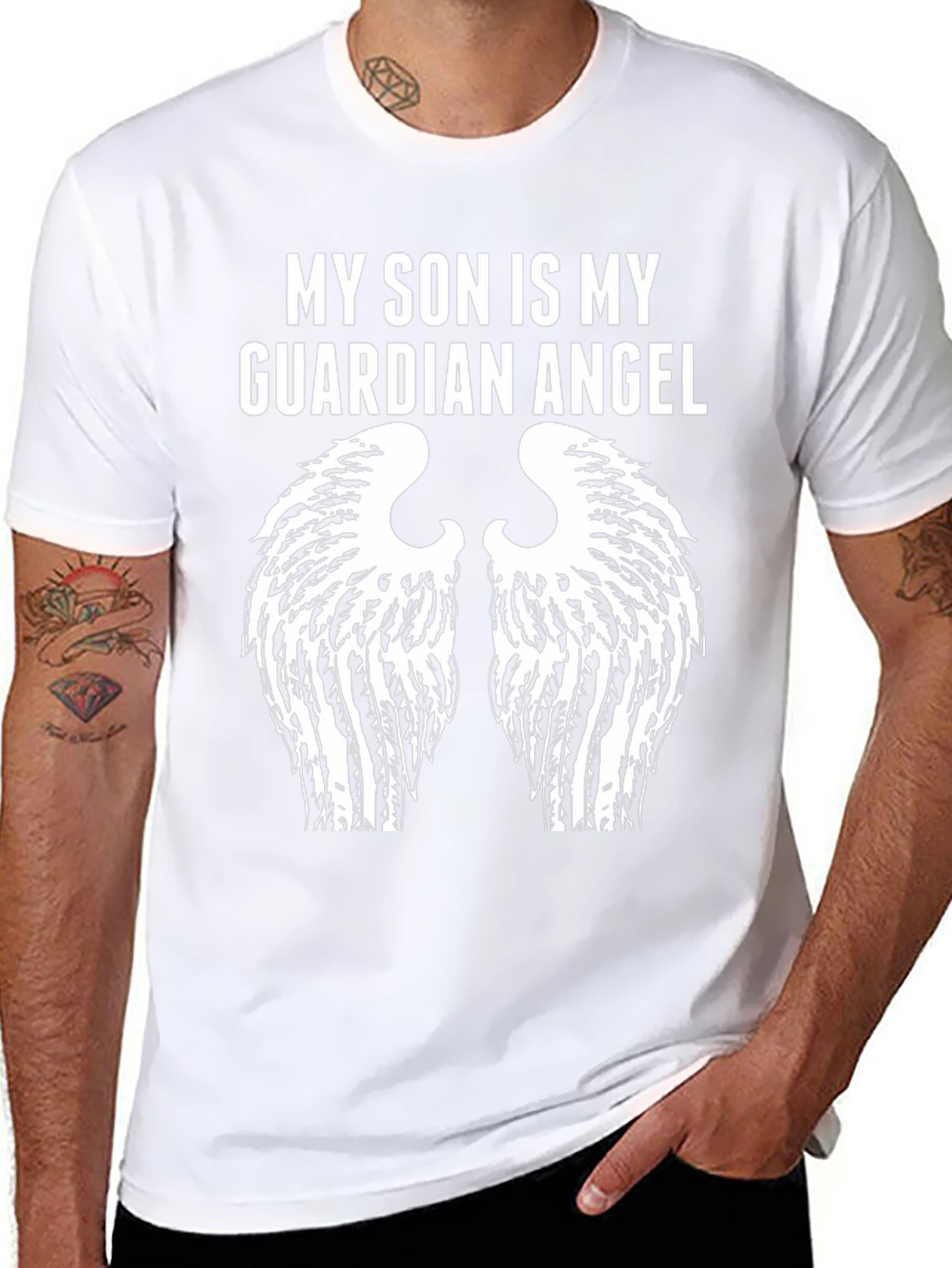 My Son is My Guardian Angel T-Shirt