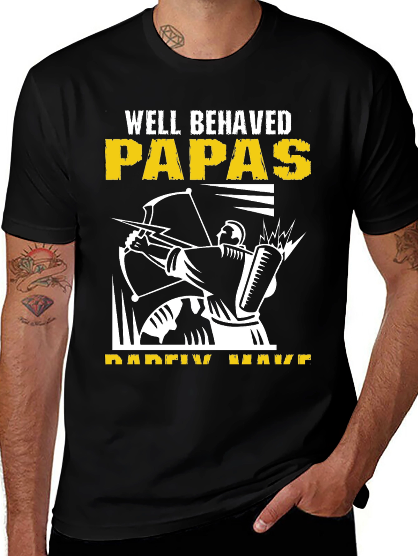 Well Behaved Papas T-Shirt - Archer Design