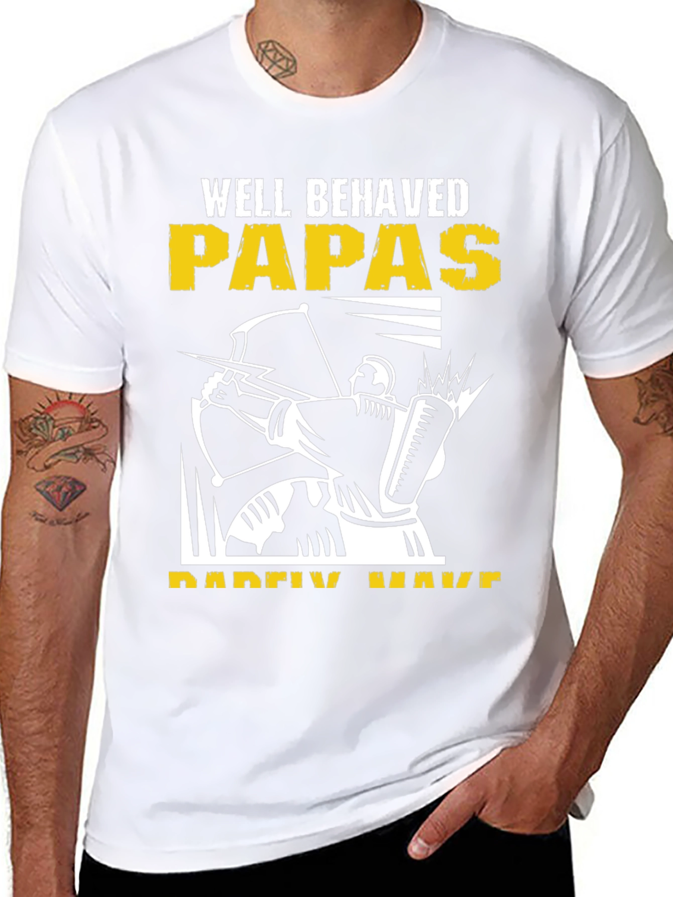Well Behaved Papas T-Shirt - Archer Design