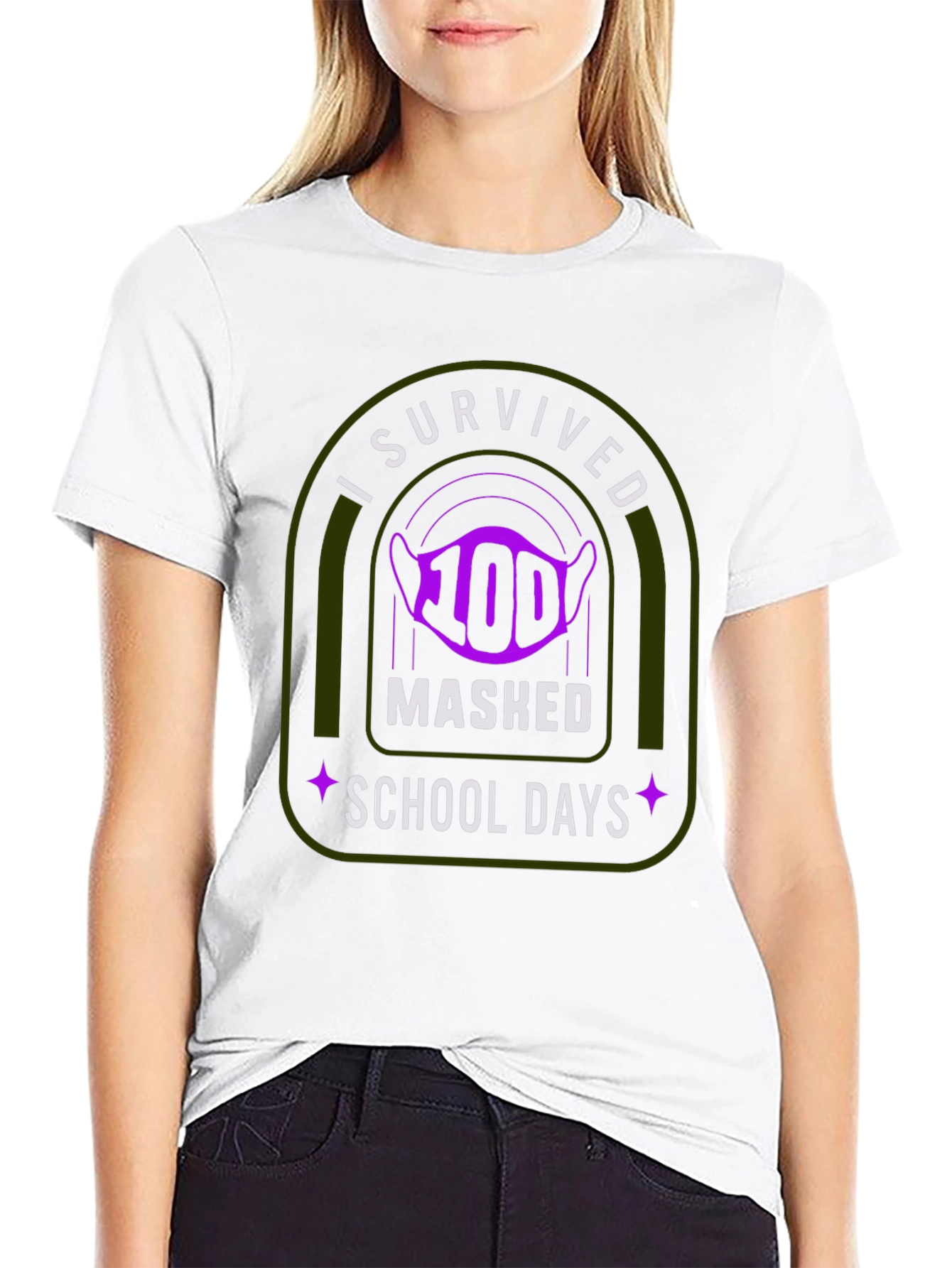 I Survived 100 Masked School Days T-Shirt