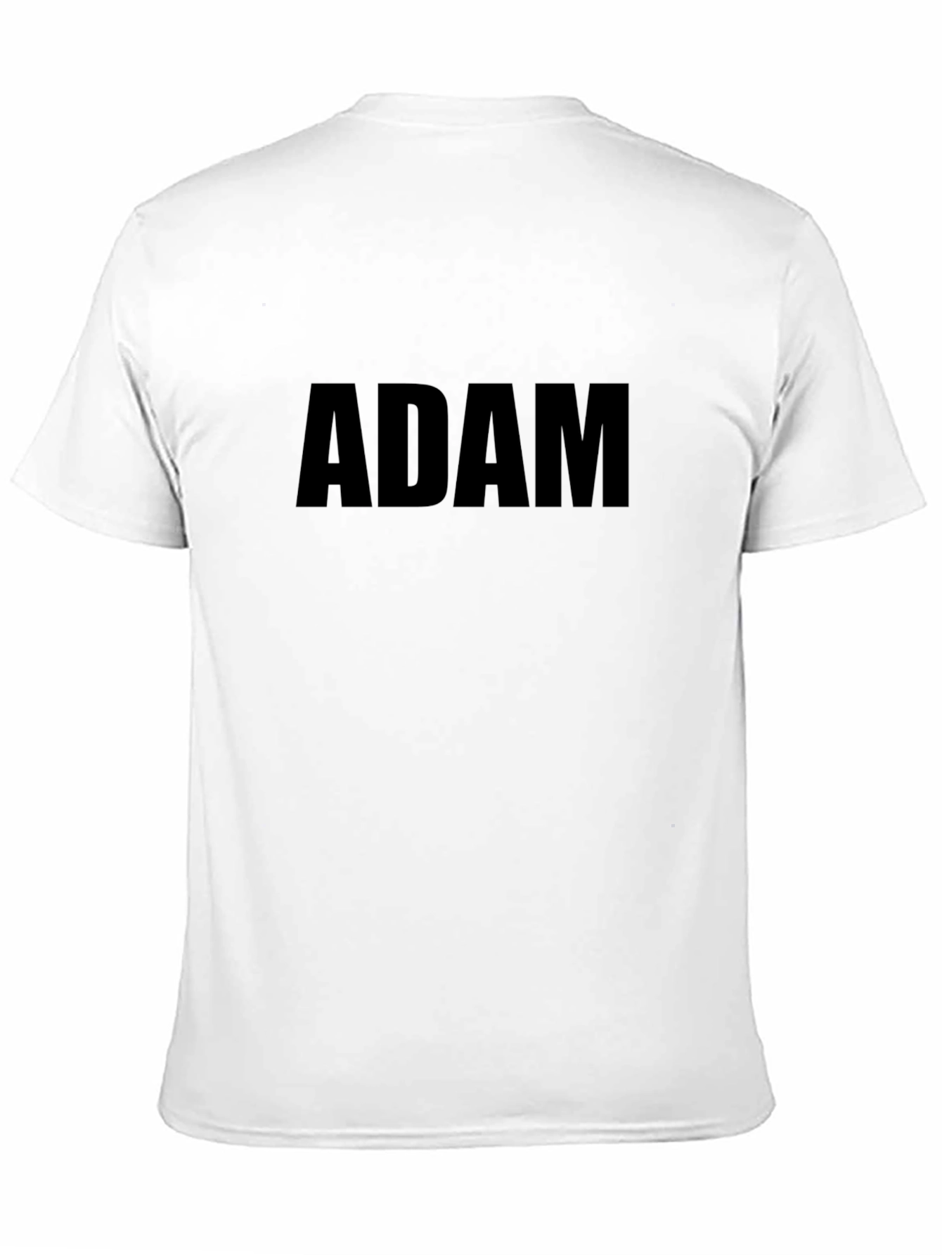 Personalized ADAM Black T-Shirt