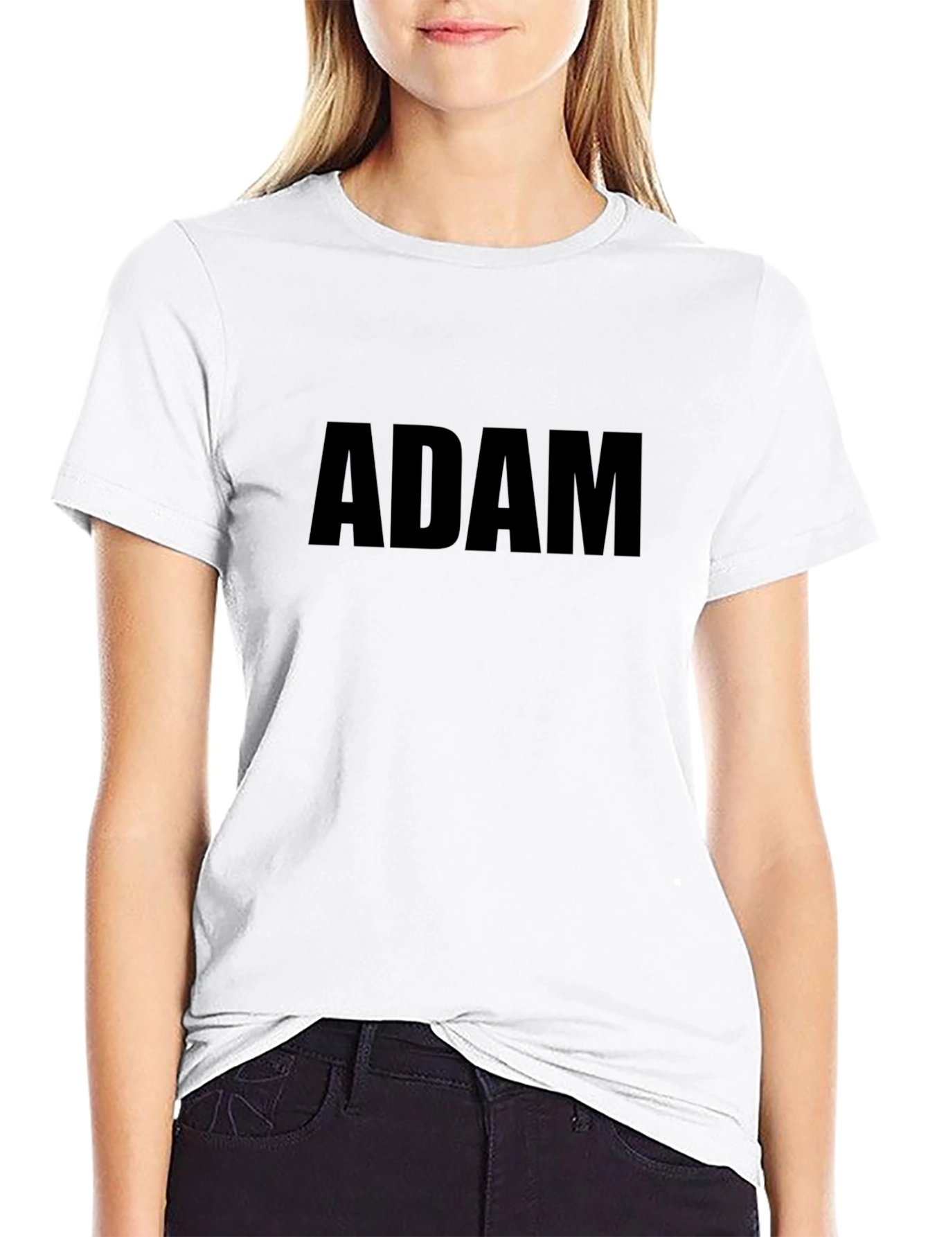 Personalized ADAM Black T-Shirt