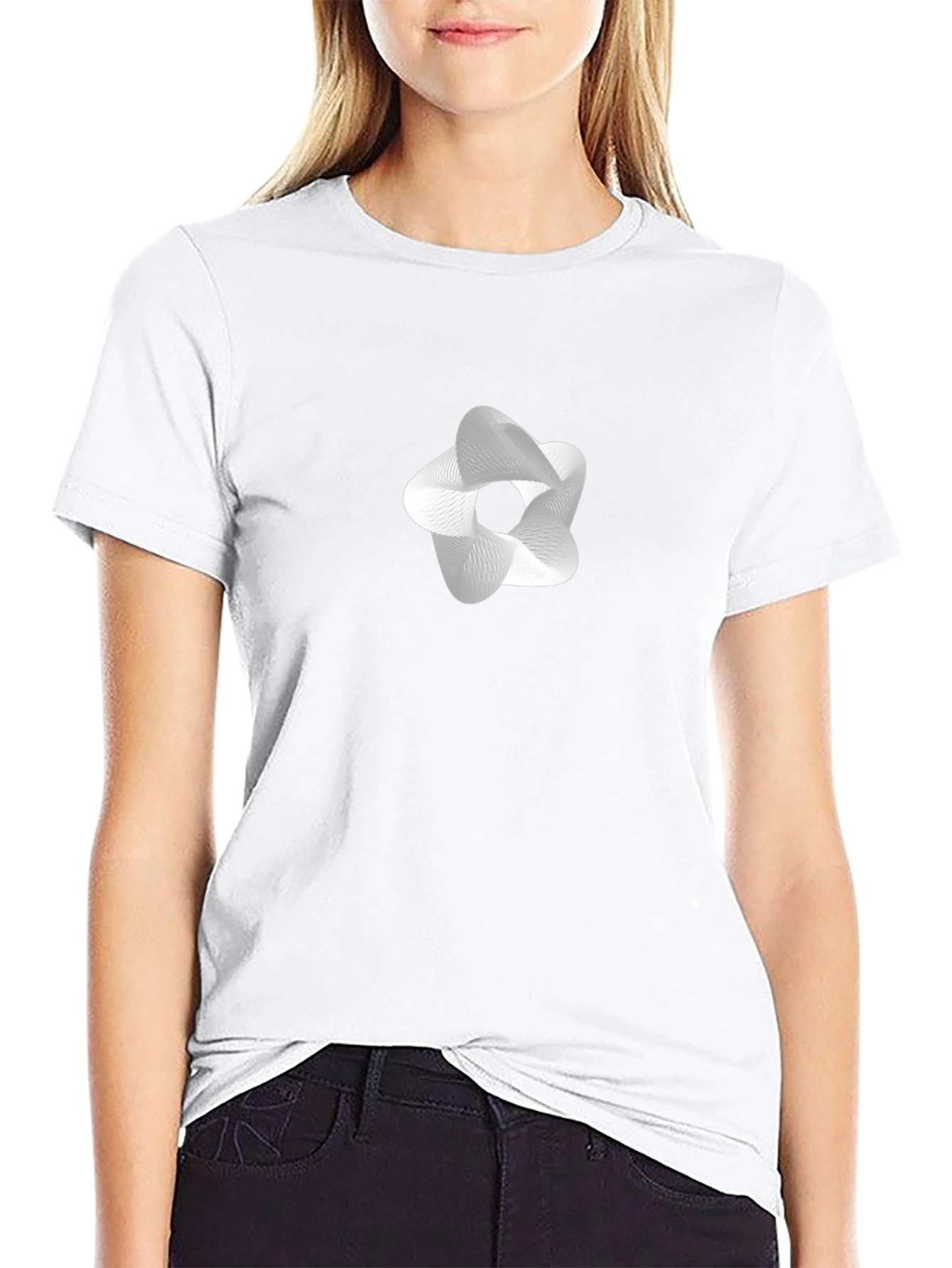 Abstract Black T-Shirt