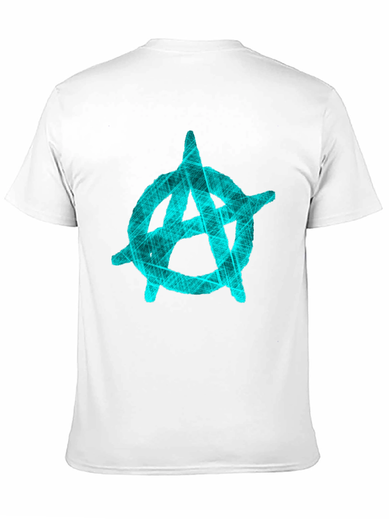 Anarchy Symbol Graphic T-Shirt - Black Crew Neck