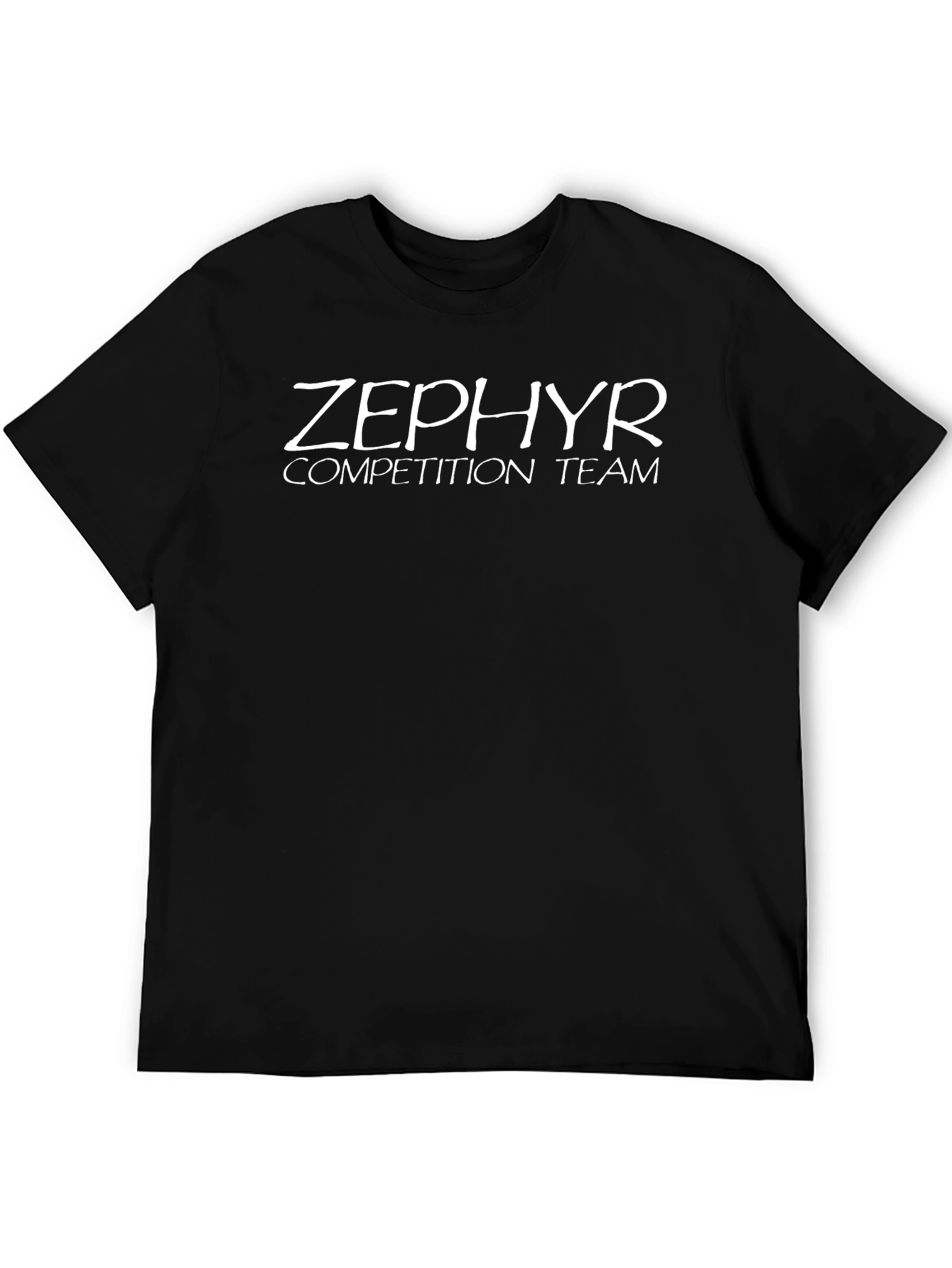 Zephyr Competition Team T-Shirt - Black Crew Neck Tee