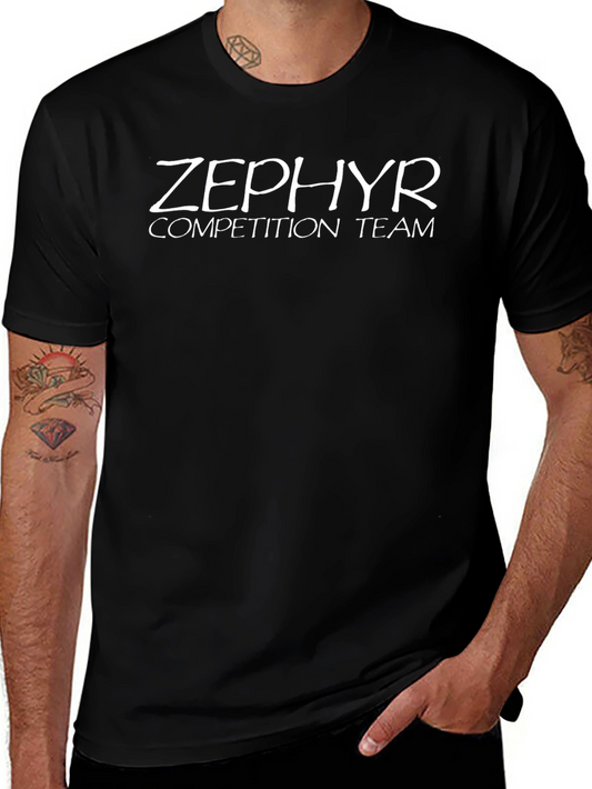 Zephyr Competition Team T-Shirt - Black Crew Neck Tee
