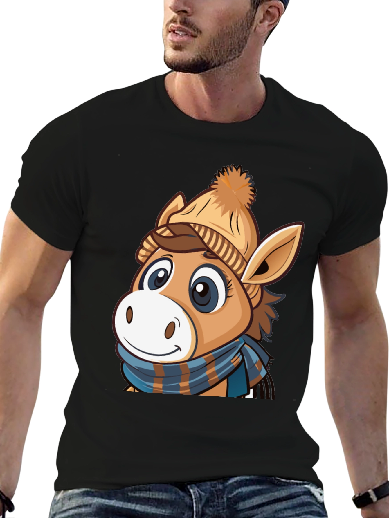 Cute Cartoon Horse T-Shirt